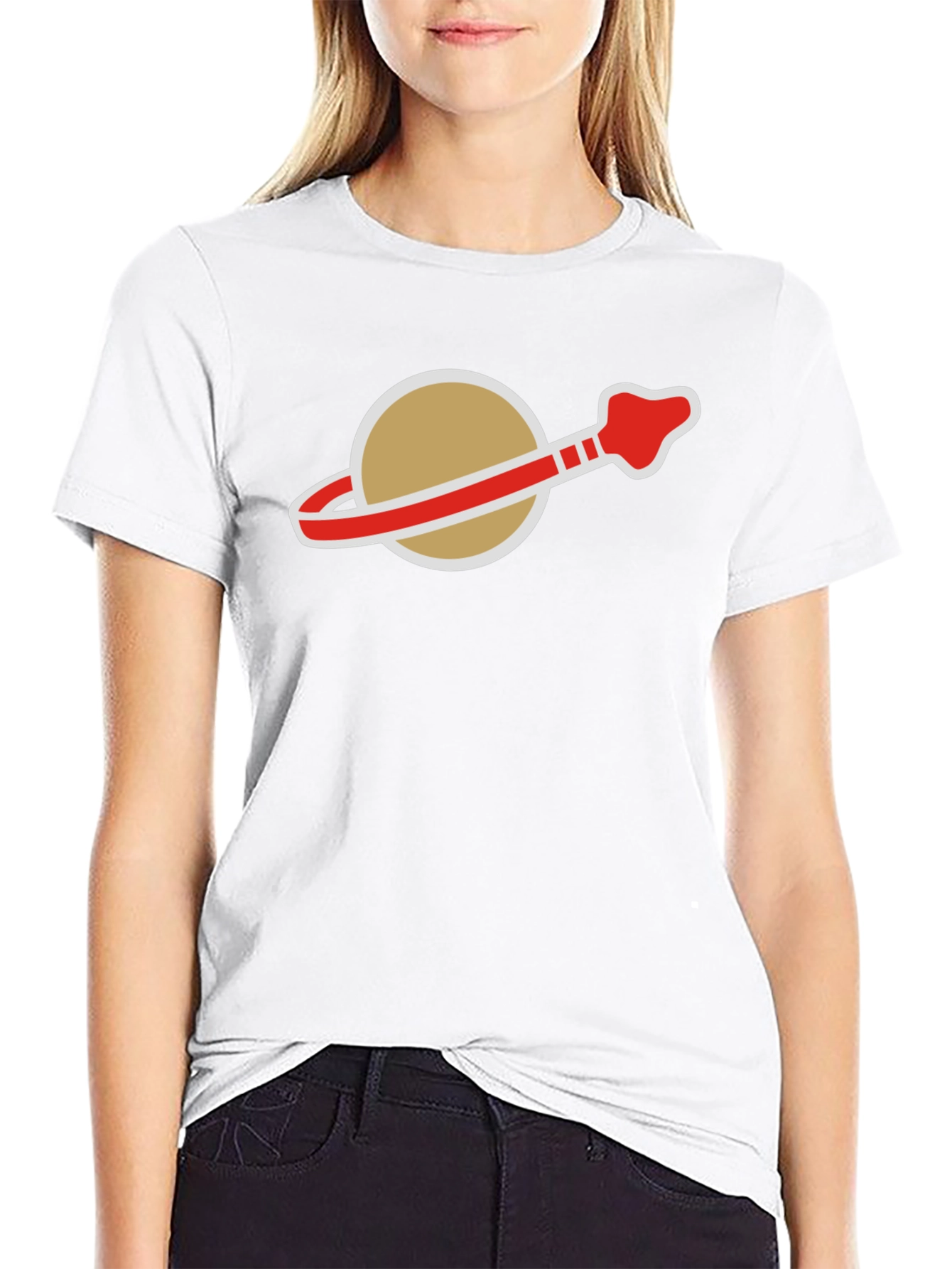 Retro Space Logo T-Shirt - Classic Style