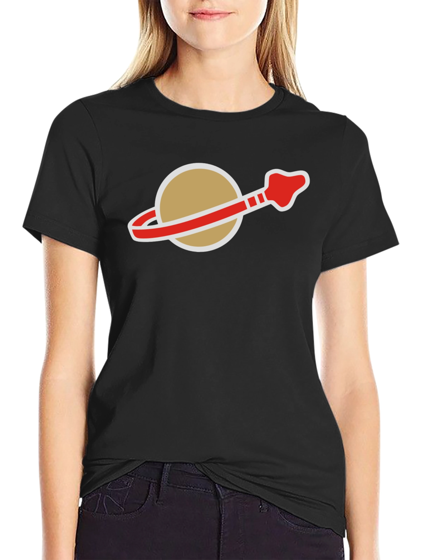 Retro Space Logo T-Shirt - Classic Style