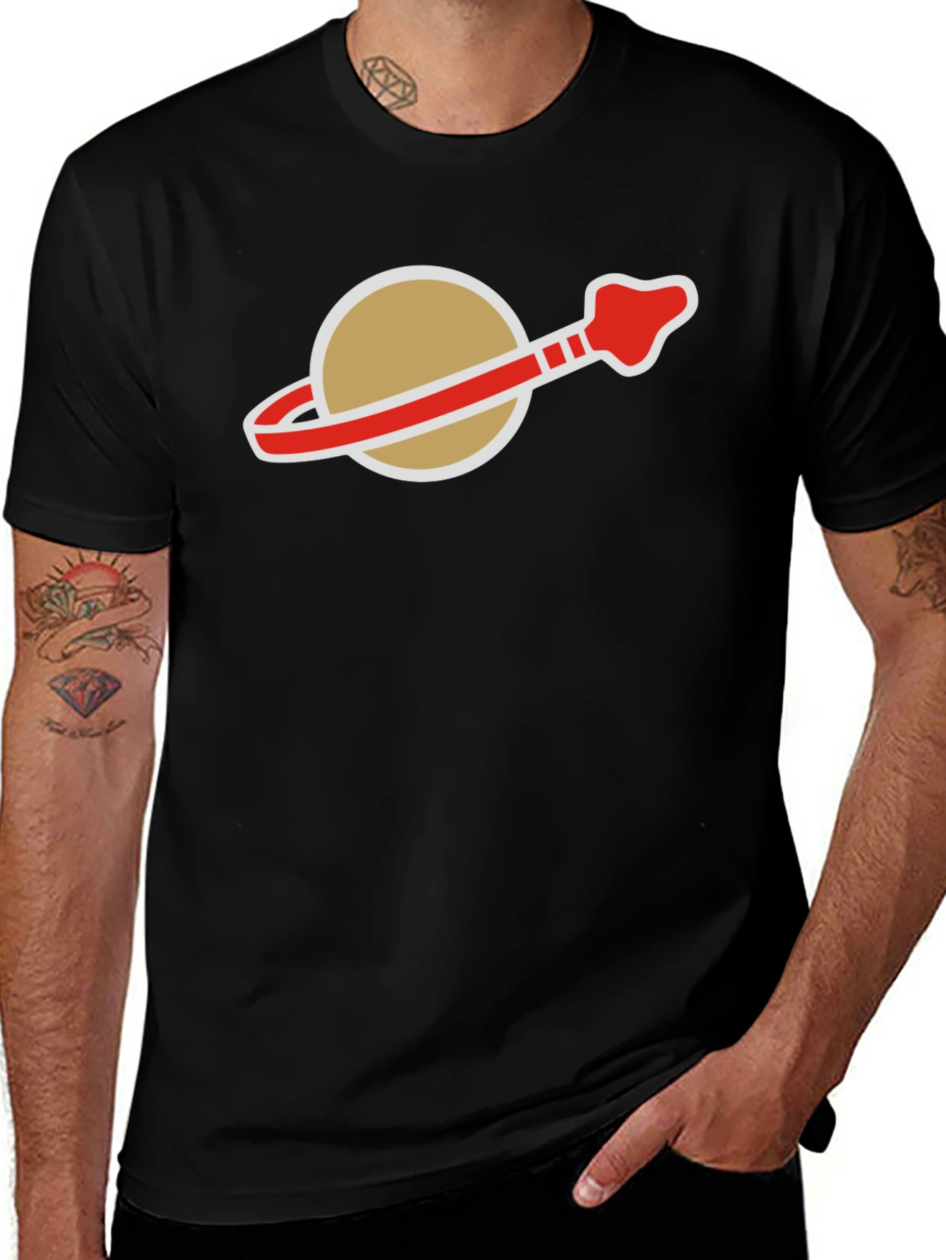 Retro Space Logo T-Shirt - Classic Style