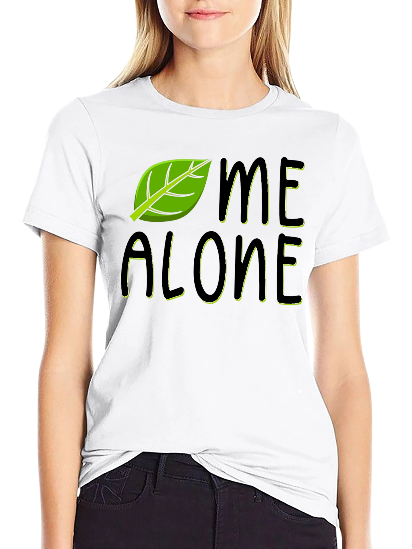 Leaf Me Alone Funny Graphic T-Shirt