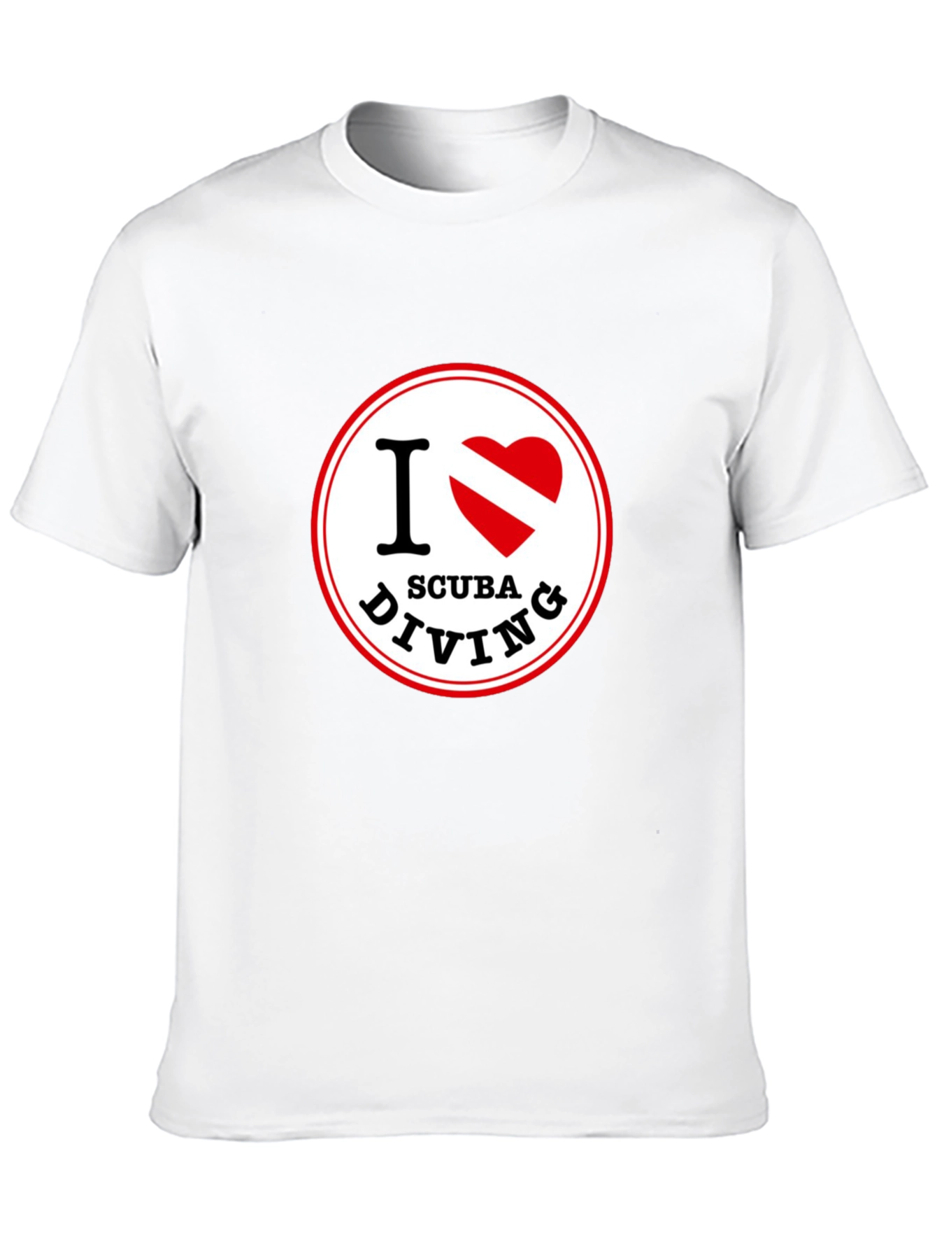 I Love Scuba Diving Graphic Tee - Black