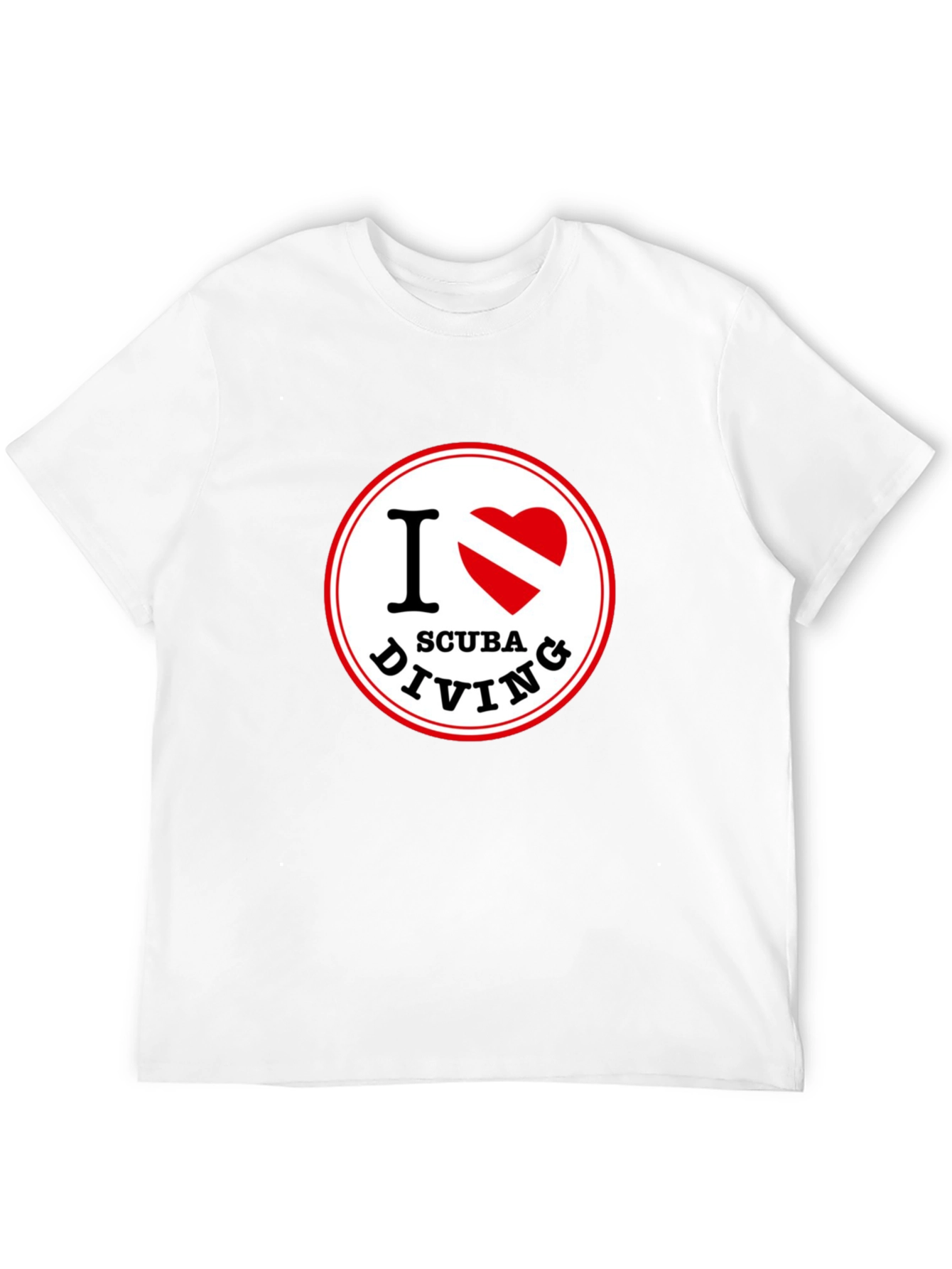 I Love Scuba Diving Graphic Tee - Black