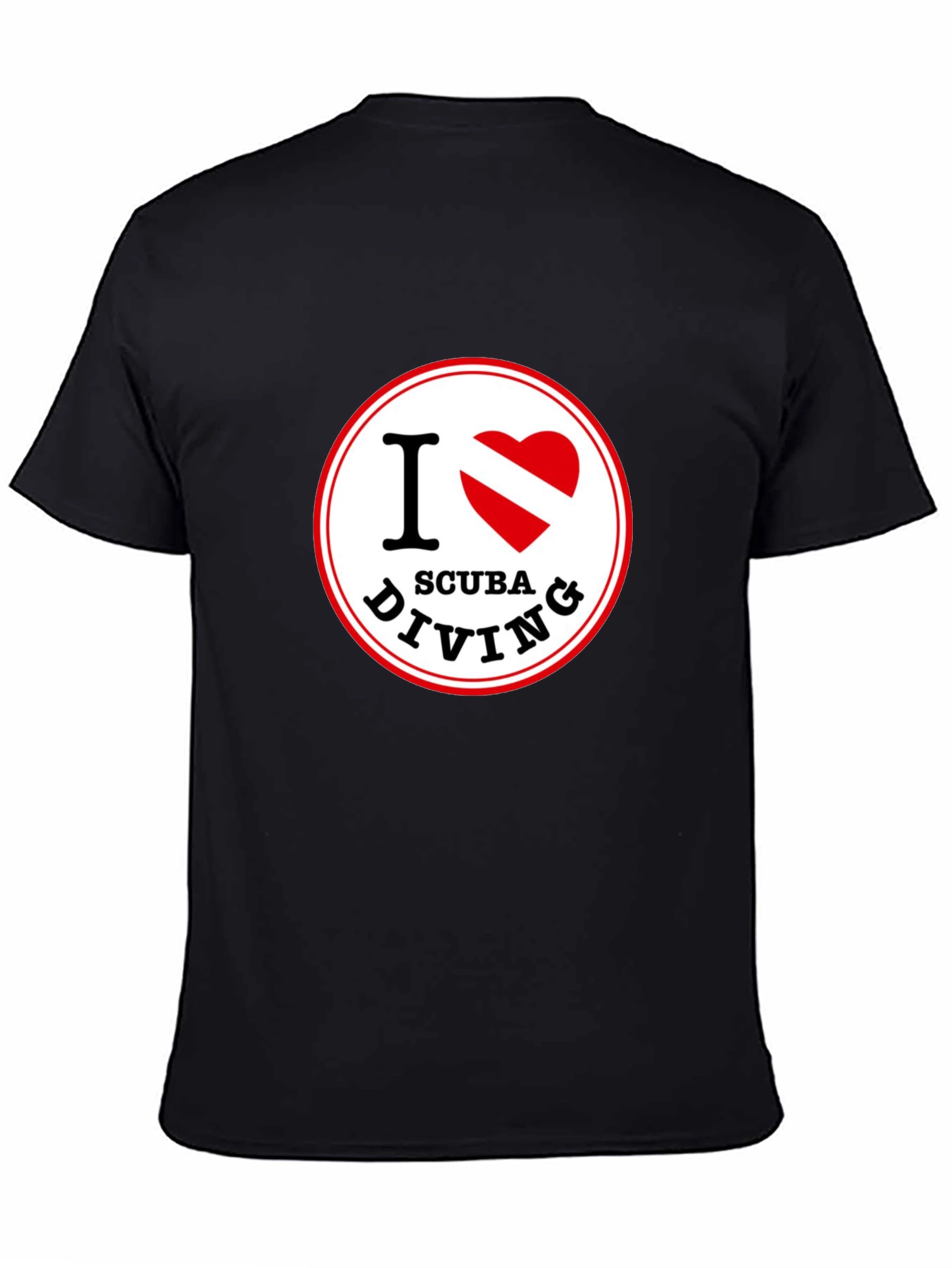 I Love Scuba Diving Graphic Tee - Black