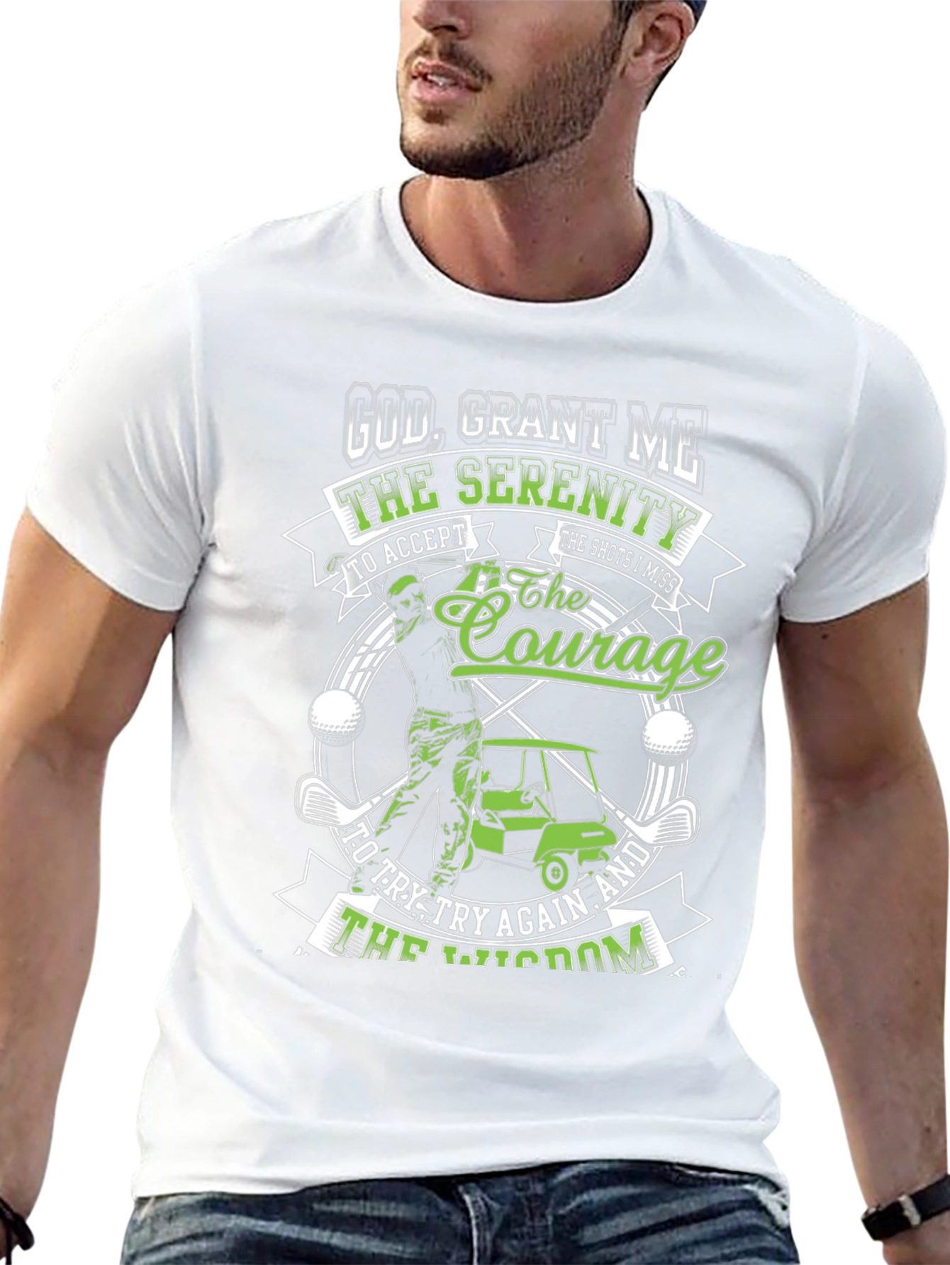 Golf Serenity Prayer Graphic Tee