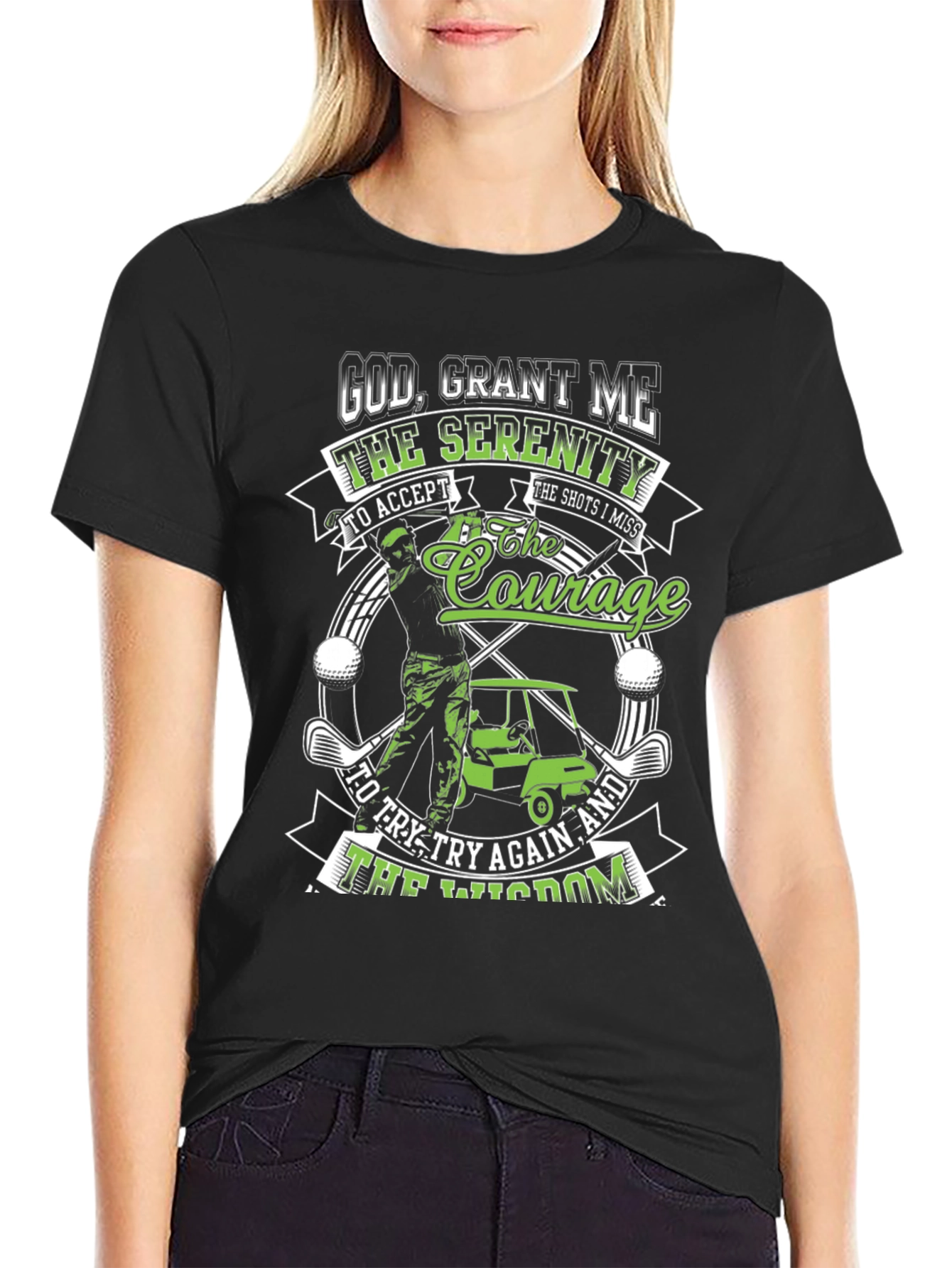 Golf Serenity Prayer Graphic Tee