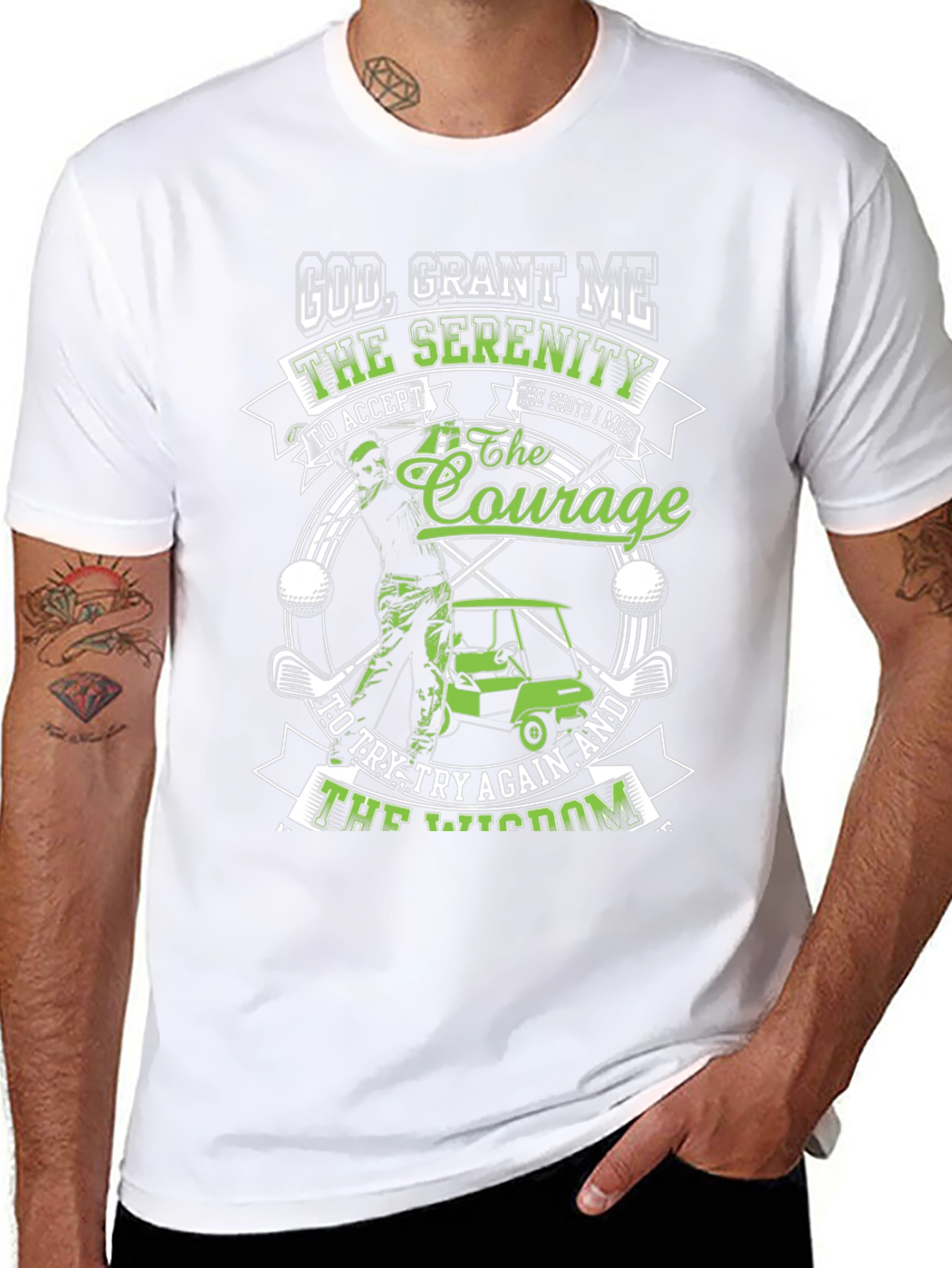 Golf Serenity Prayer Graphic Tee
