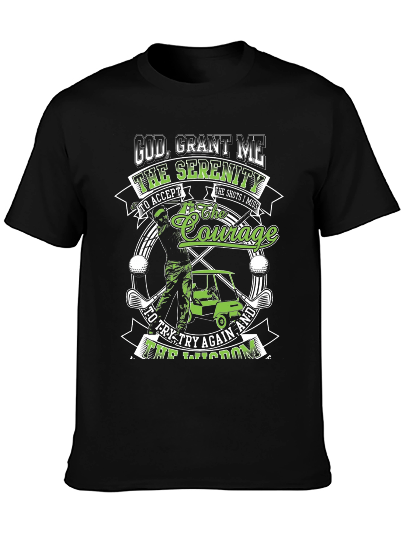Golf Serenity Prayer Graphic Tee