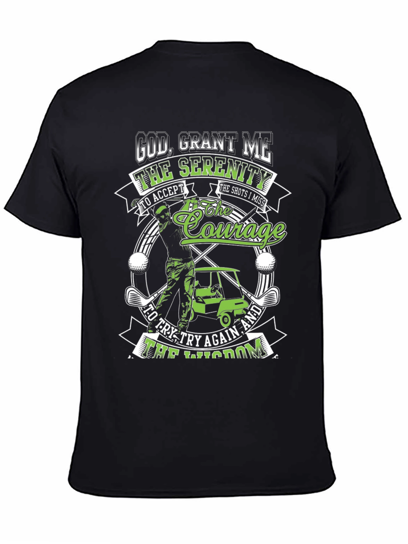 Golf Serenity Prayer Graphic Tee