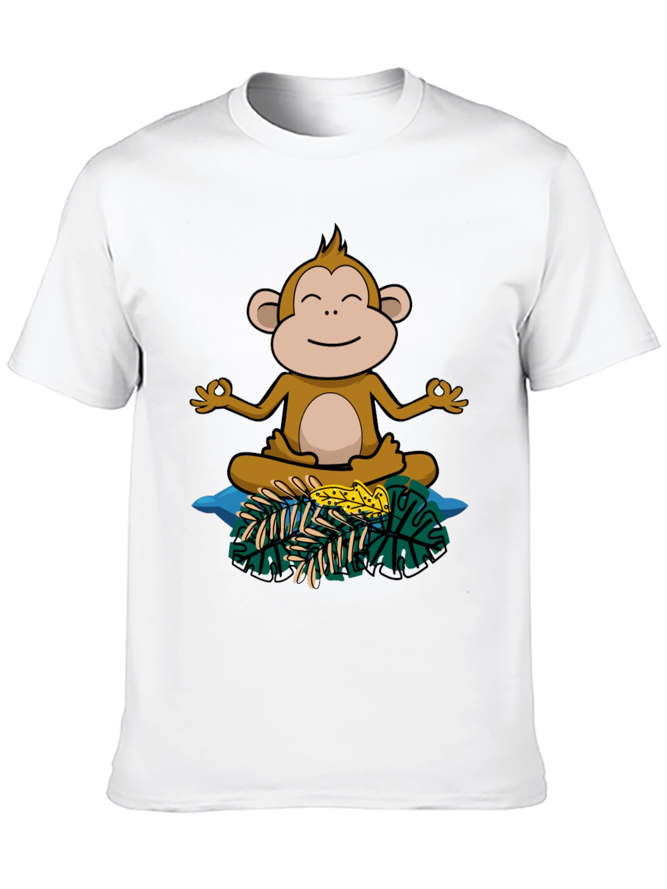 Zen Monkey Graphic Tee - Relaxed Fit Cotton Shirt