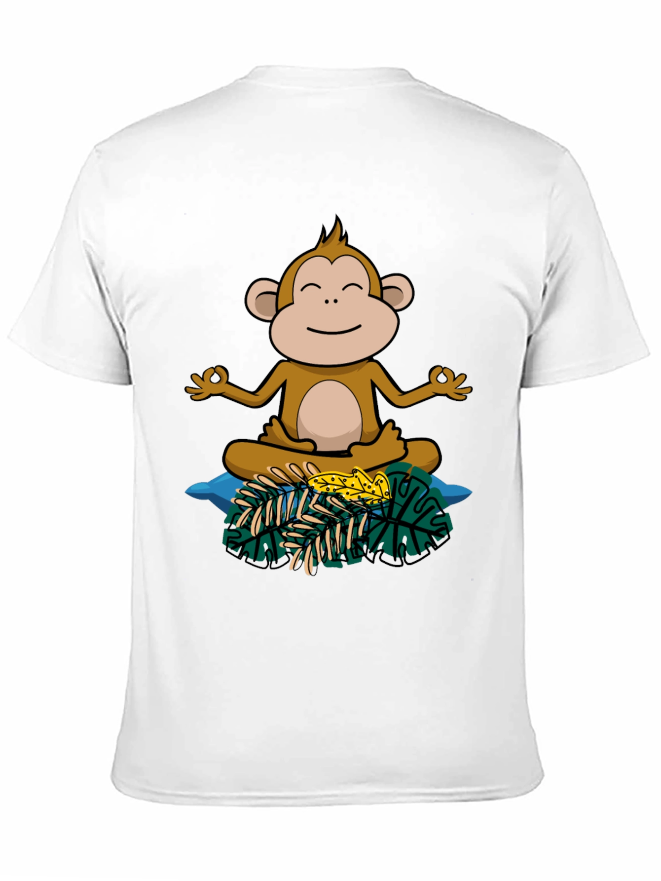 Zen Monkey Graphic Tee - Relaxed Fit Cotton Shirt