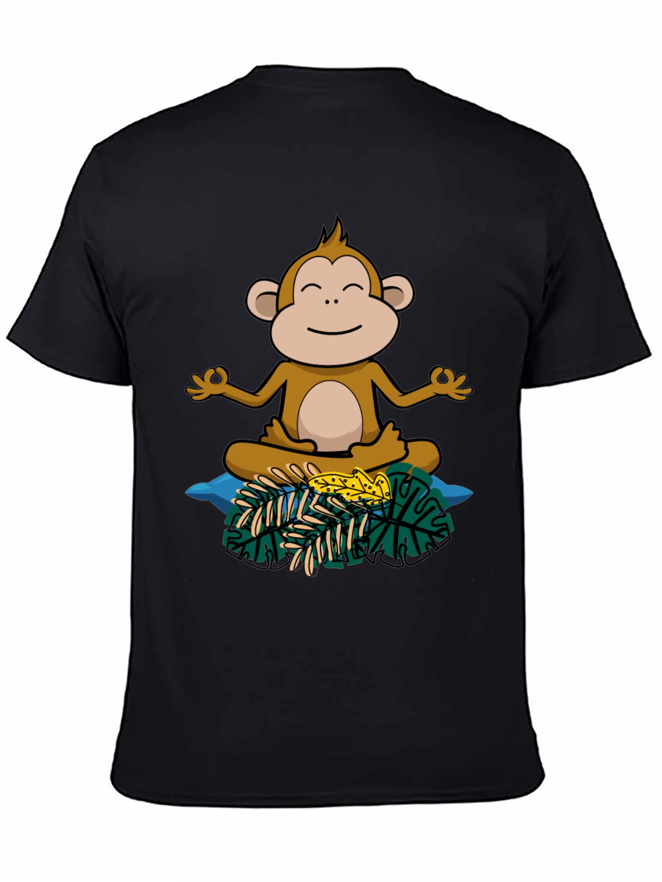 Zen Monkey Graphic Tee - Relaxed Fit Cotton Shirt