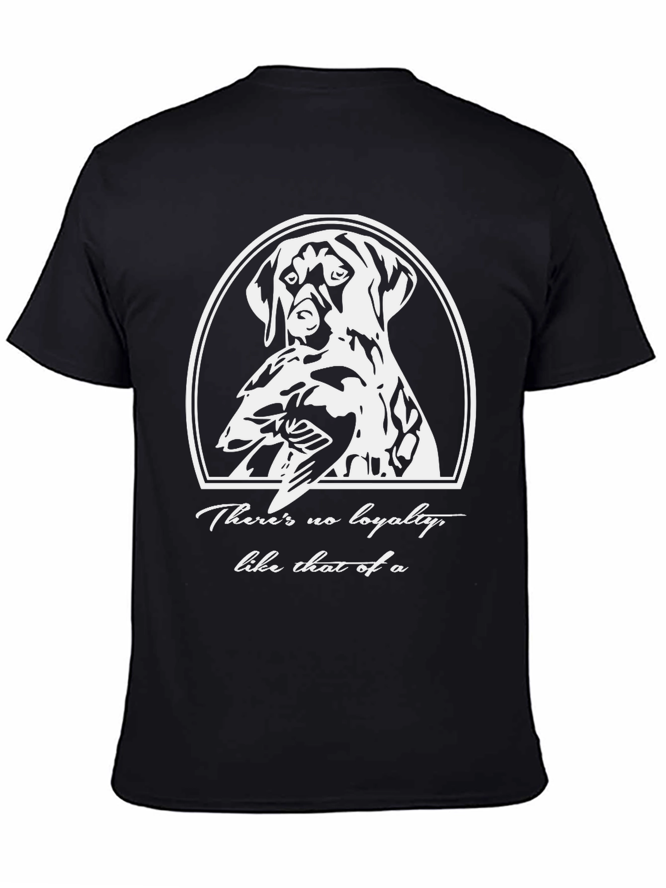 Loyal Dog Graphic T-Shirt - Black