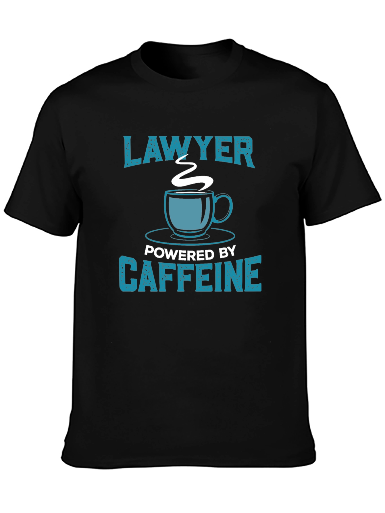 Lawyer Powered By Caffeine Funny T-Shirt