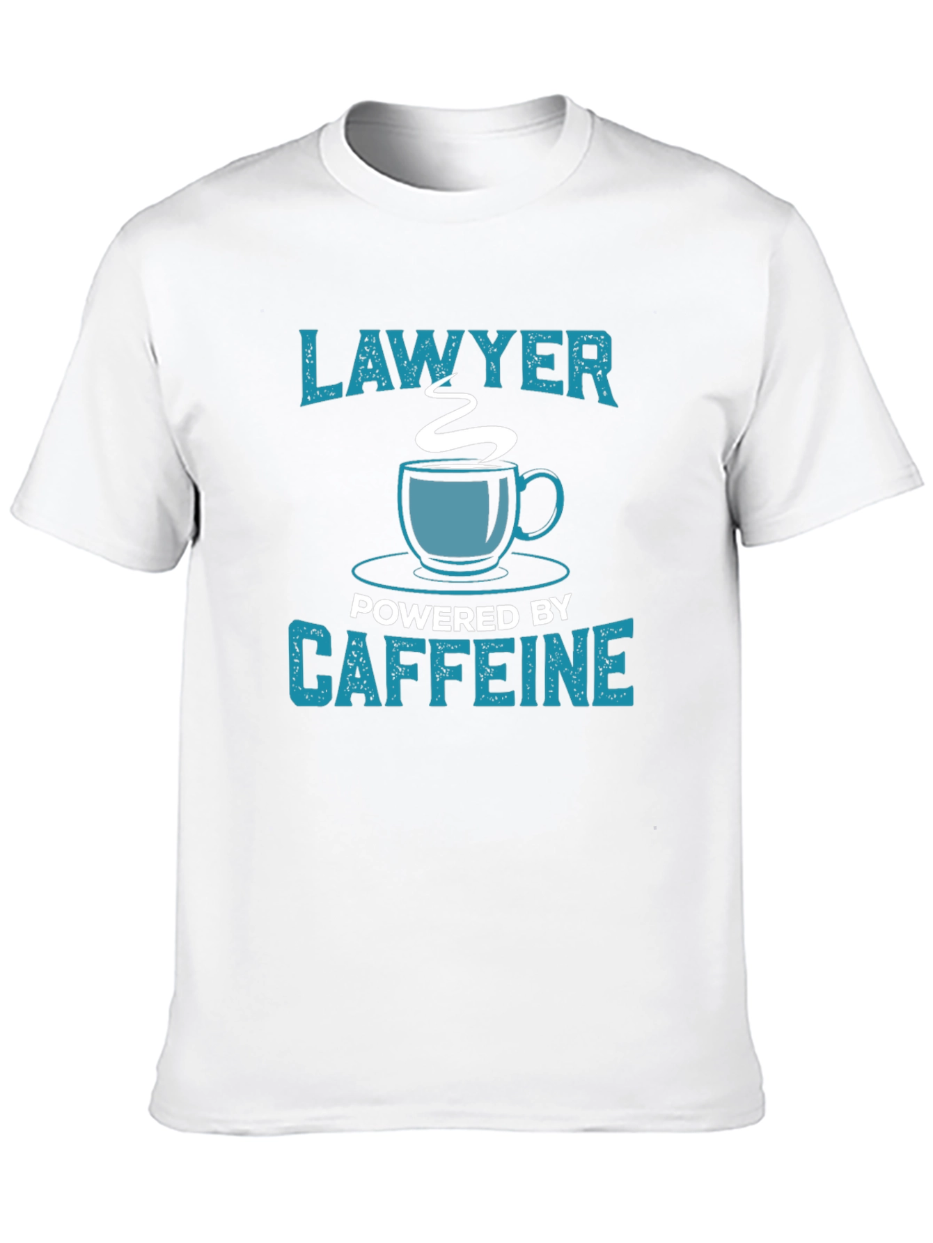 Lawyer Powered By Caffeine Funny T-Shirt