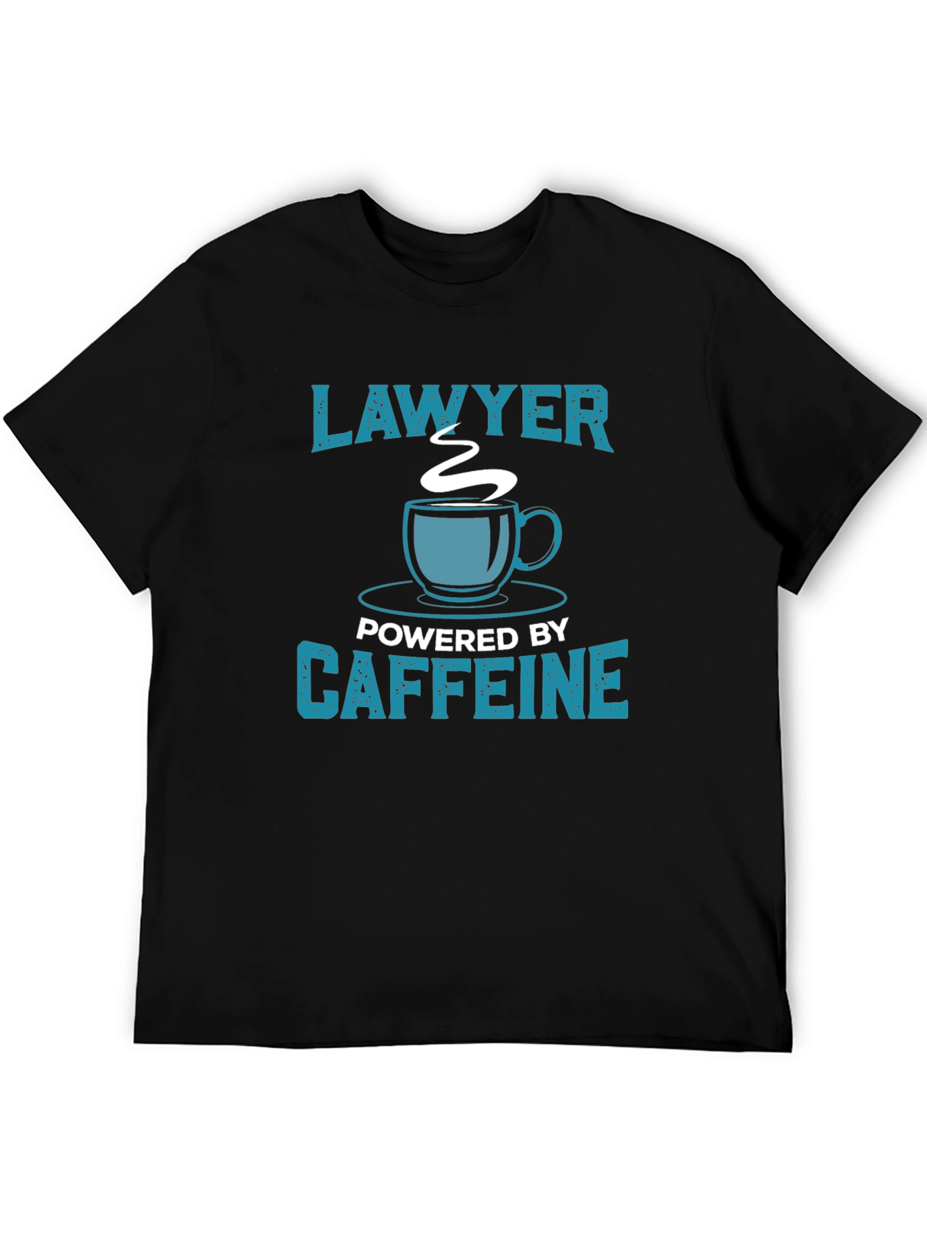 Lawyer Powered By Caffeine Funny T-Shirt