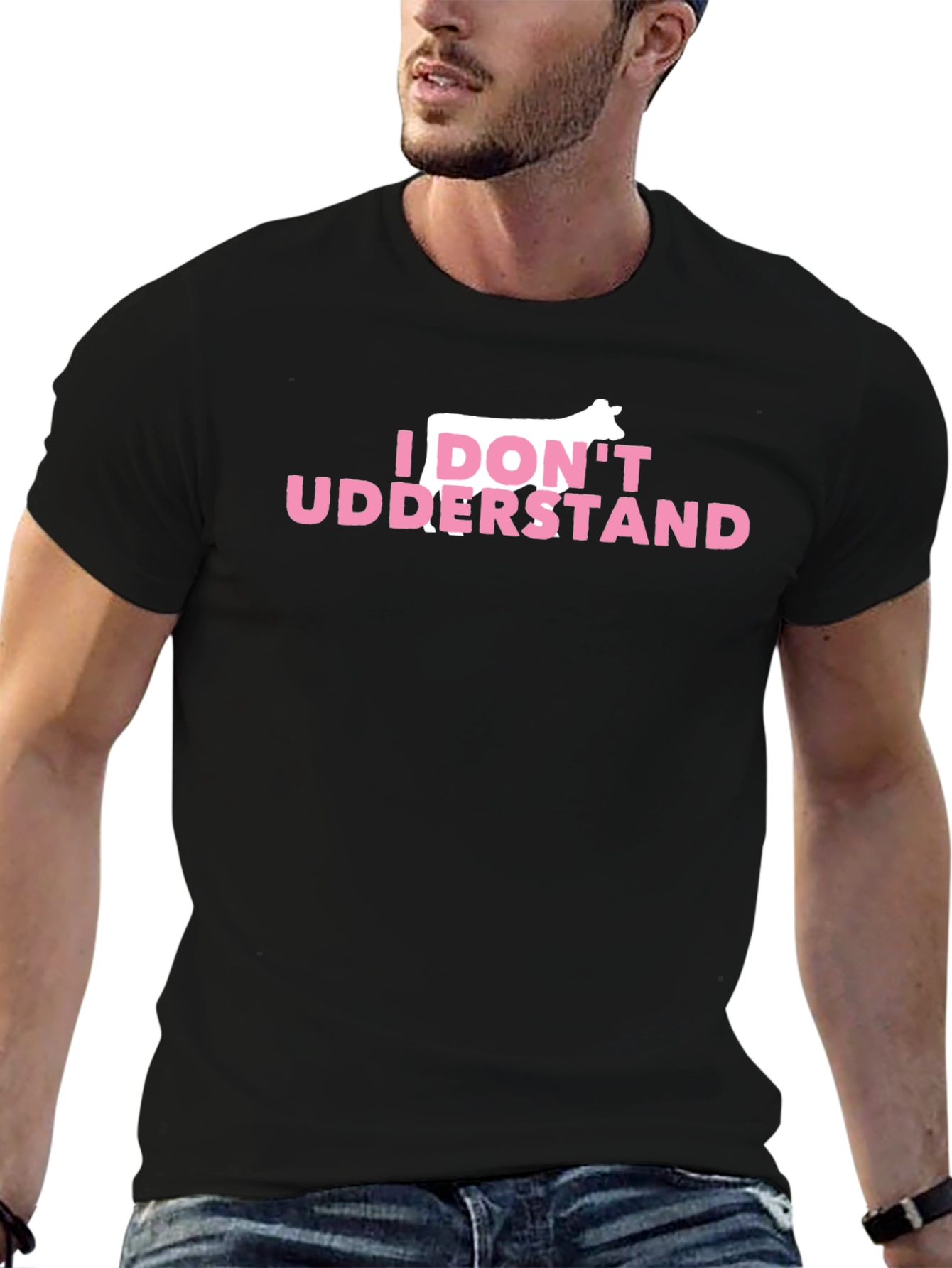 I Dont Udderstand Funny Cow Pun T-Shirt