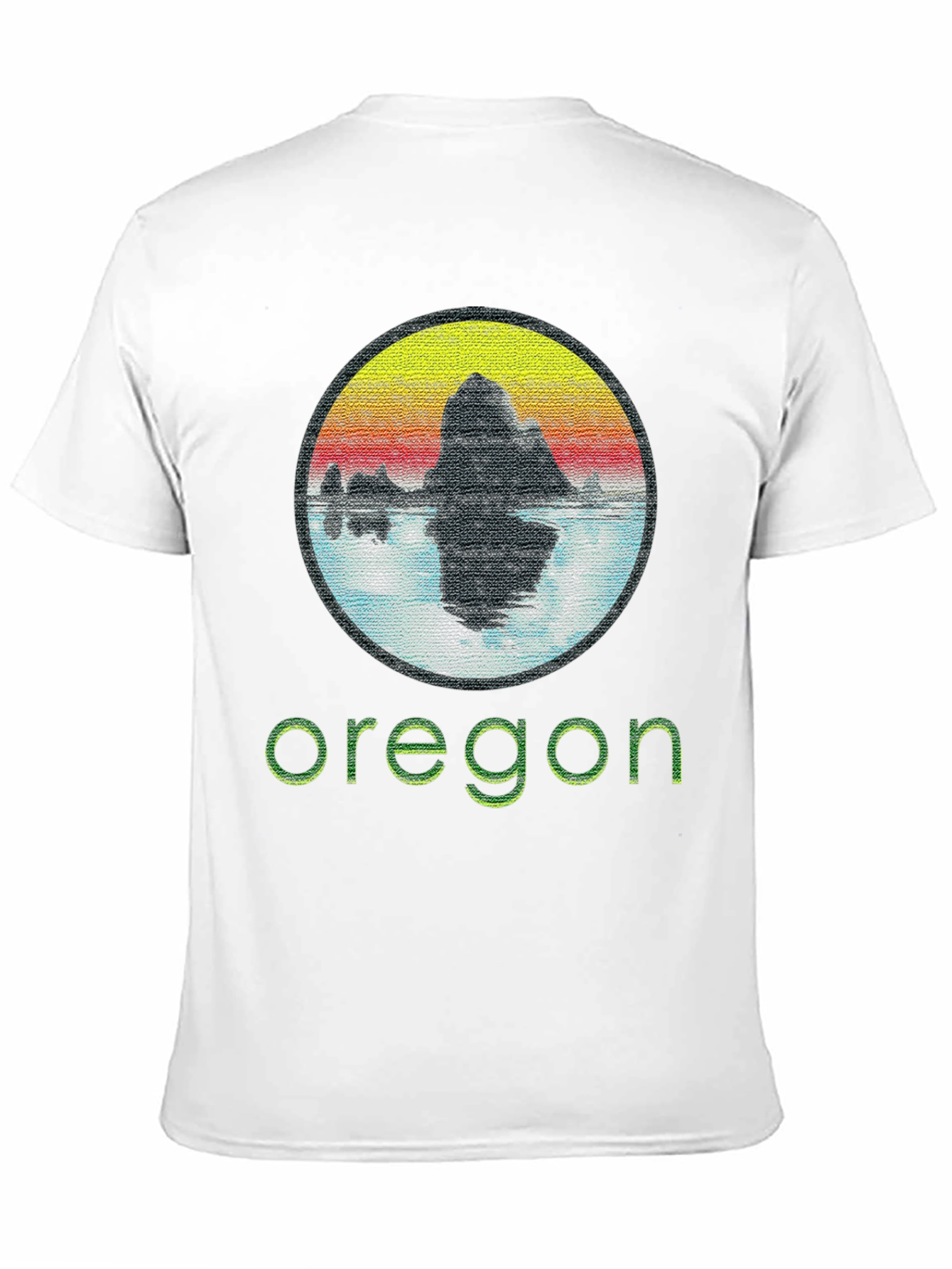 Oregon Graphic Tee - Retro Sunset Design