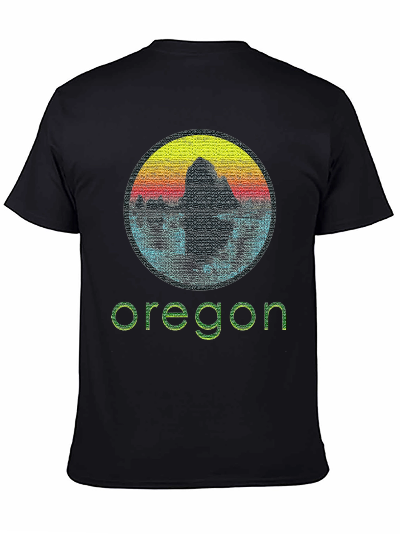 Oregon Graphic Tee - Retro Sunset Design
