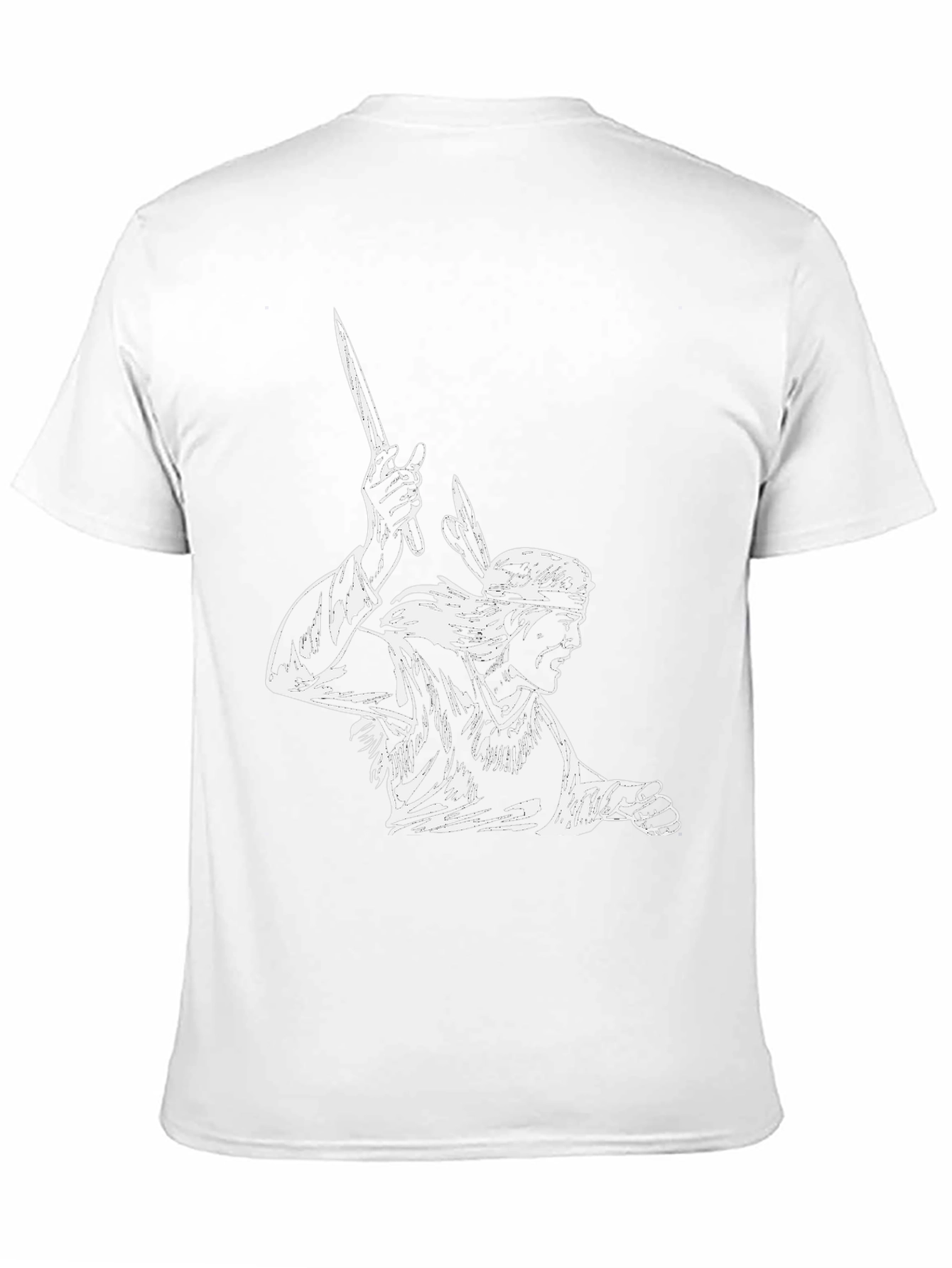 Warrior Graphic Tee - Stylish Black Cotton T-Shirt