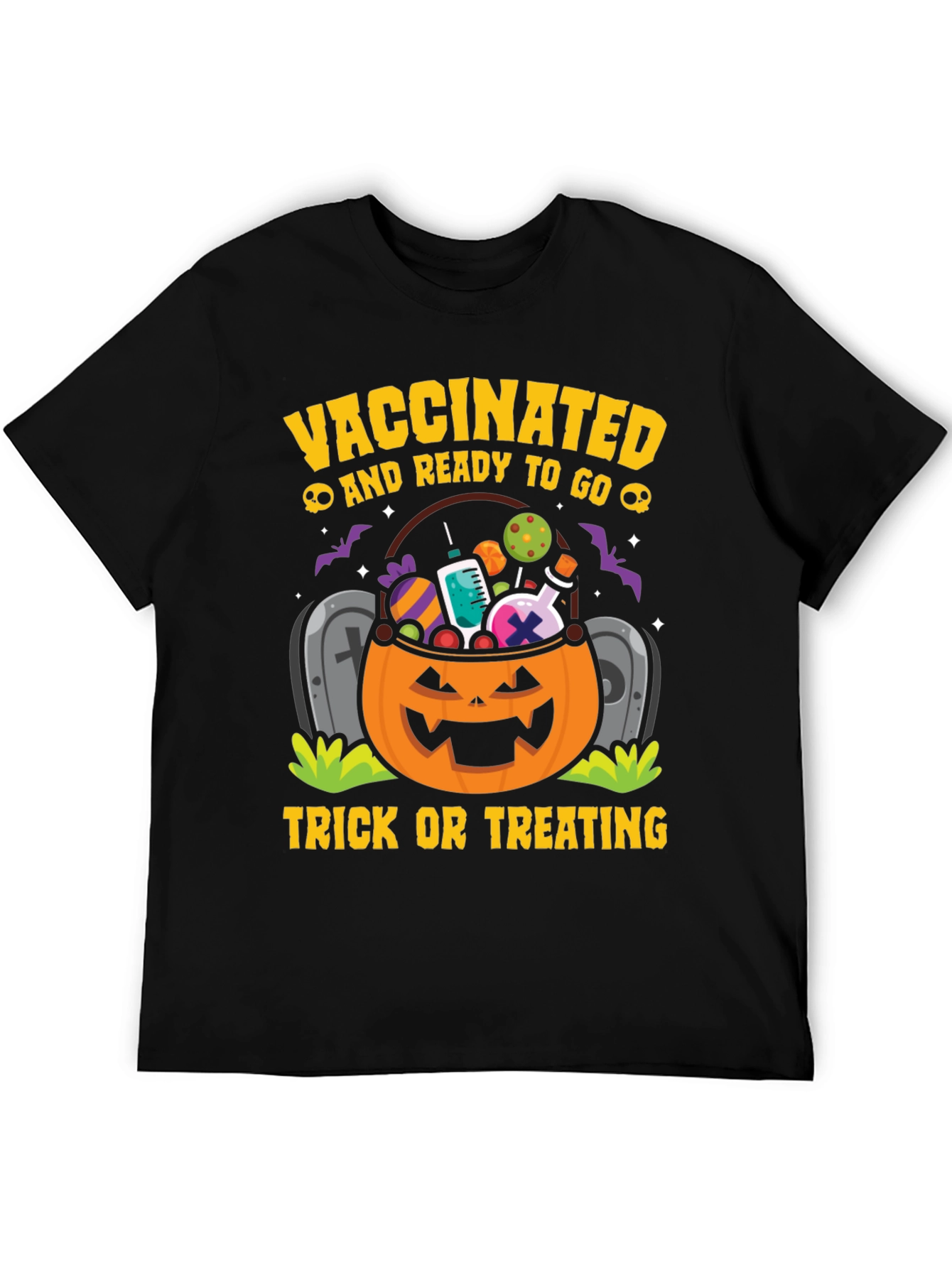 Vaccinated & Ready to Go Halloween T-Shirt