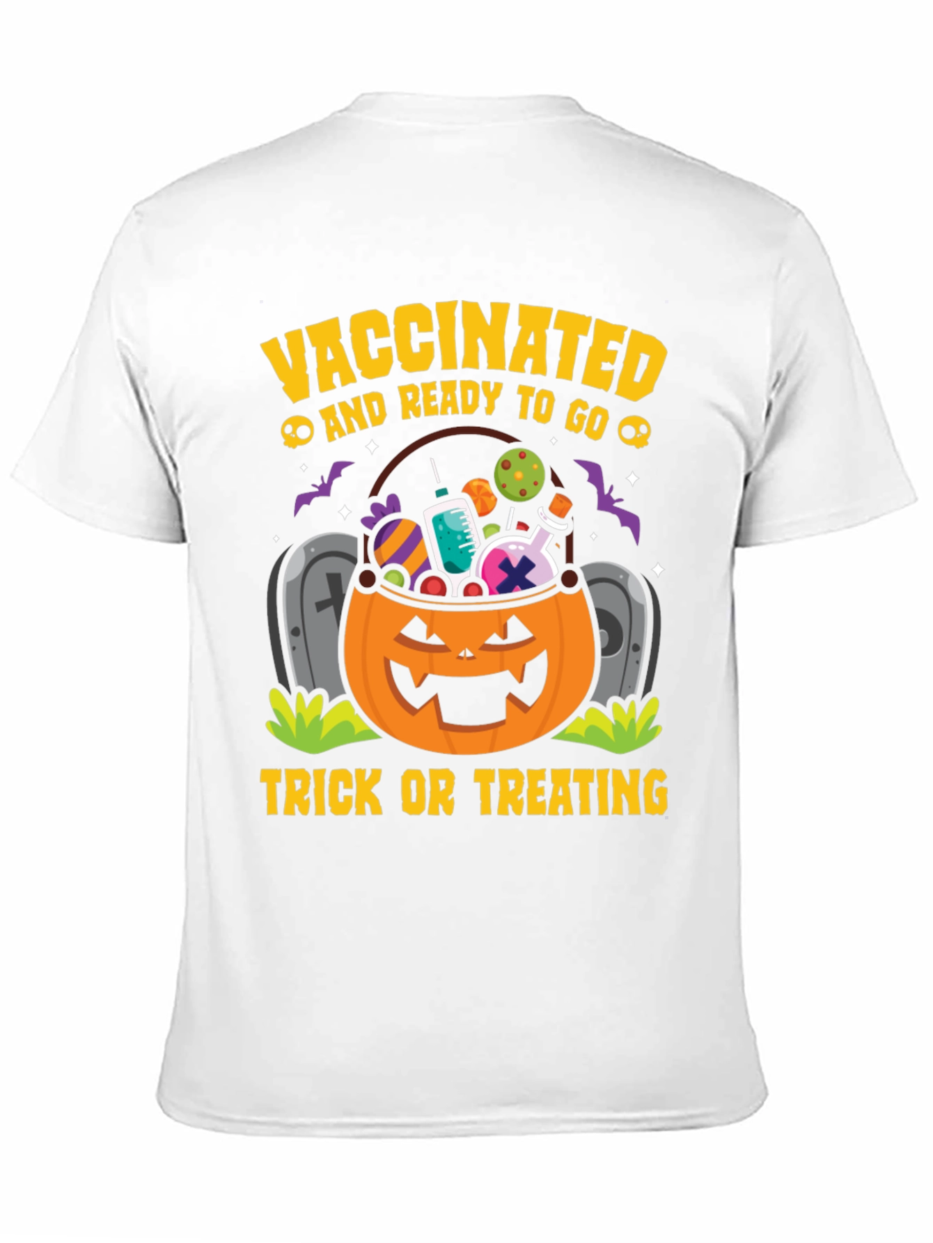 Vaccinated & Ready to Go Halloween T-Shirt