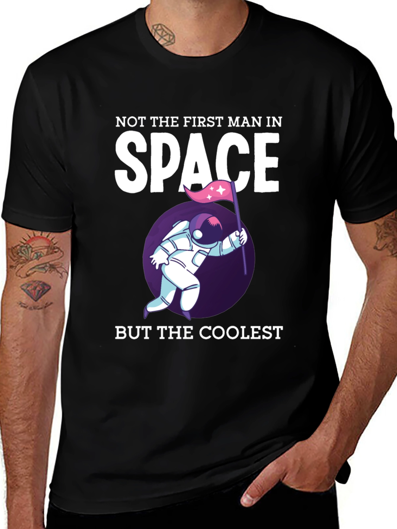 Coolest Man in Space Graphic T-Shirt