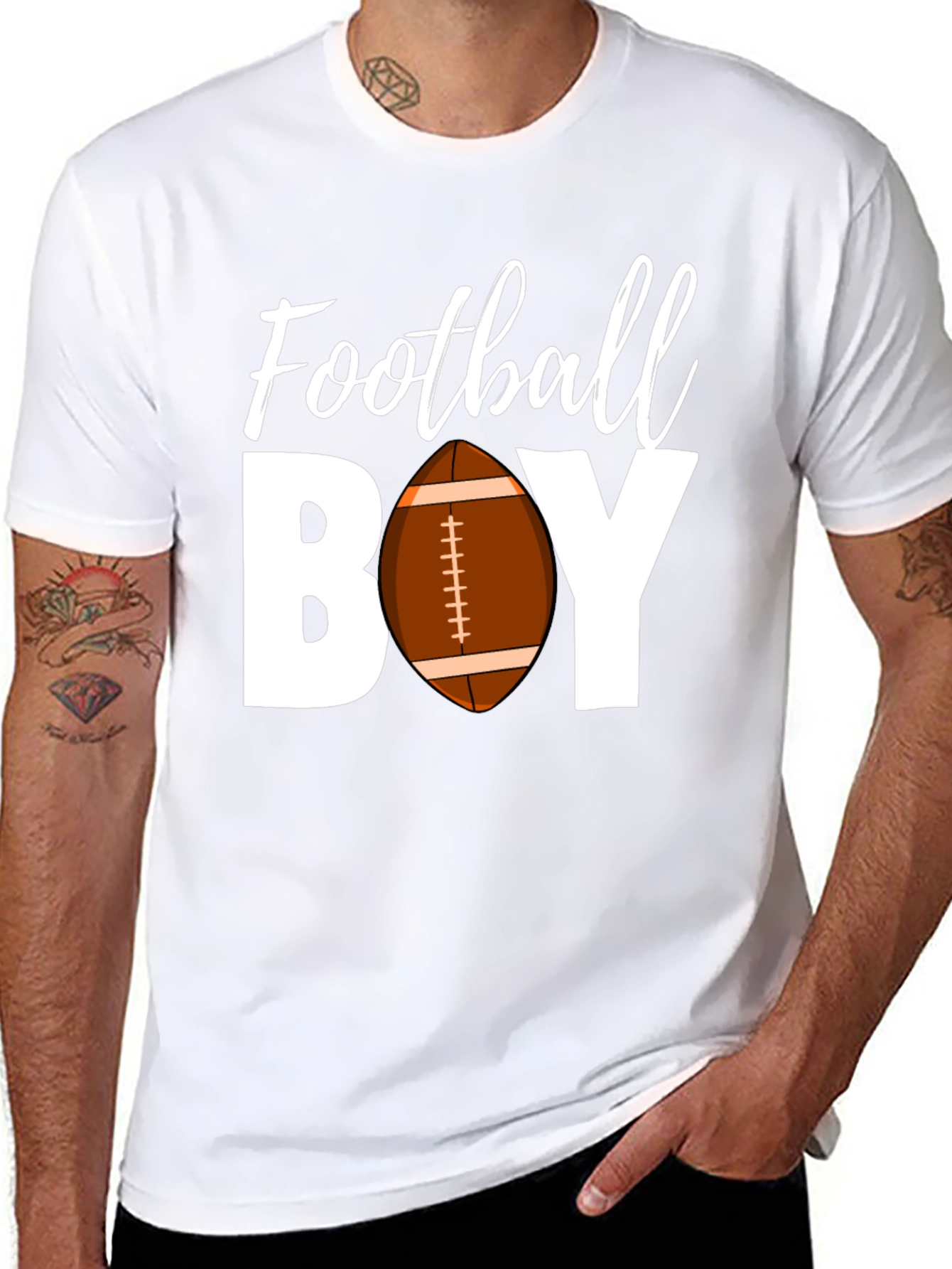 Football Boy Graphic Tee - Game Day T-Shirt