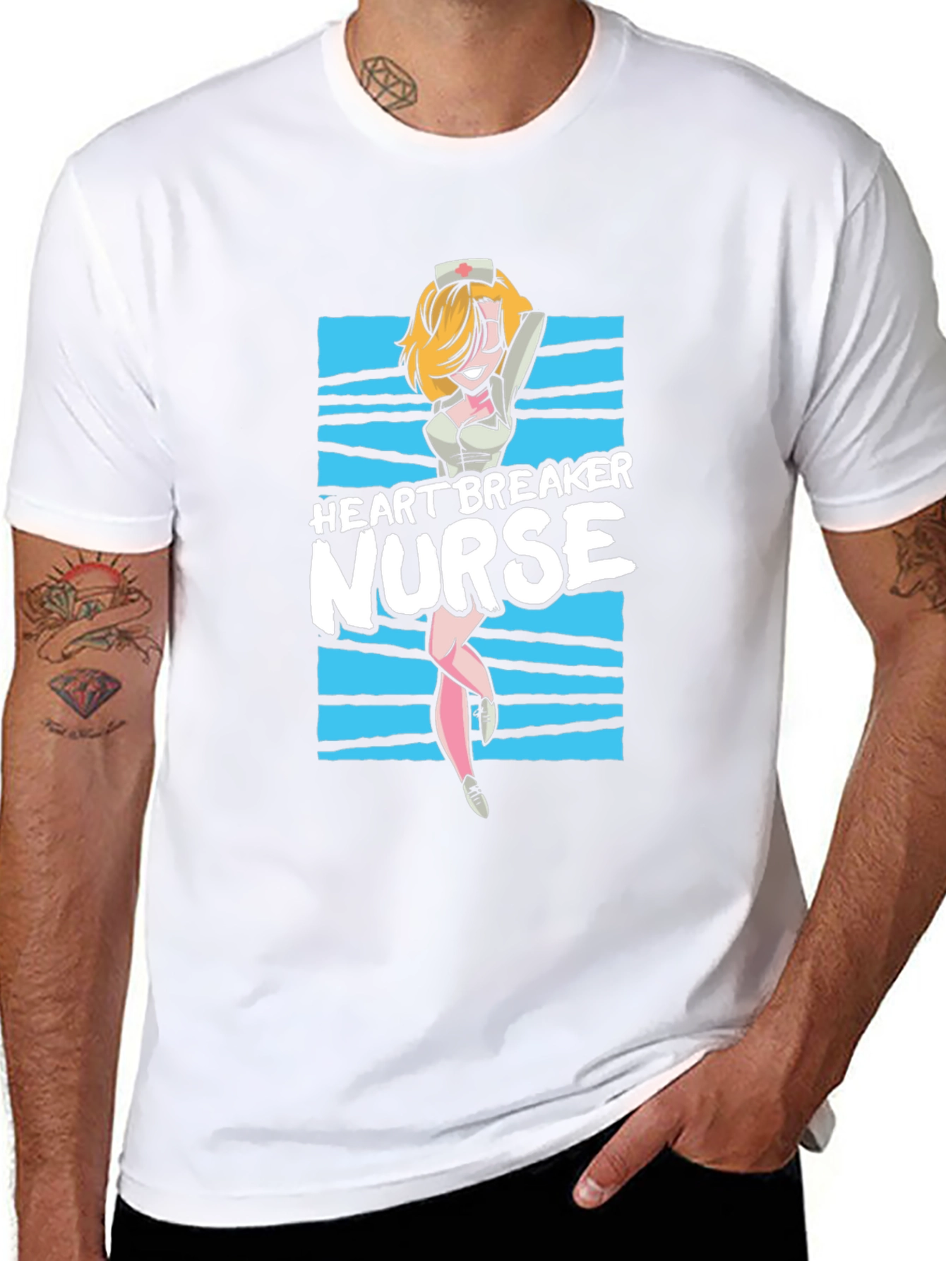 Heartbreaker Nurse T-Shirt - Novelty Graphic Tee