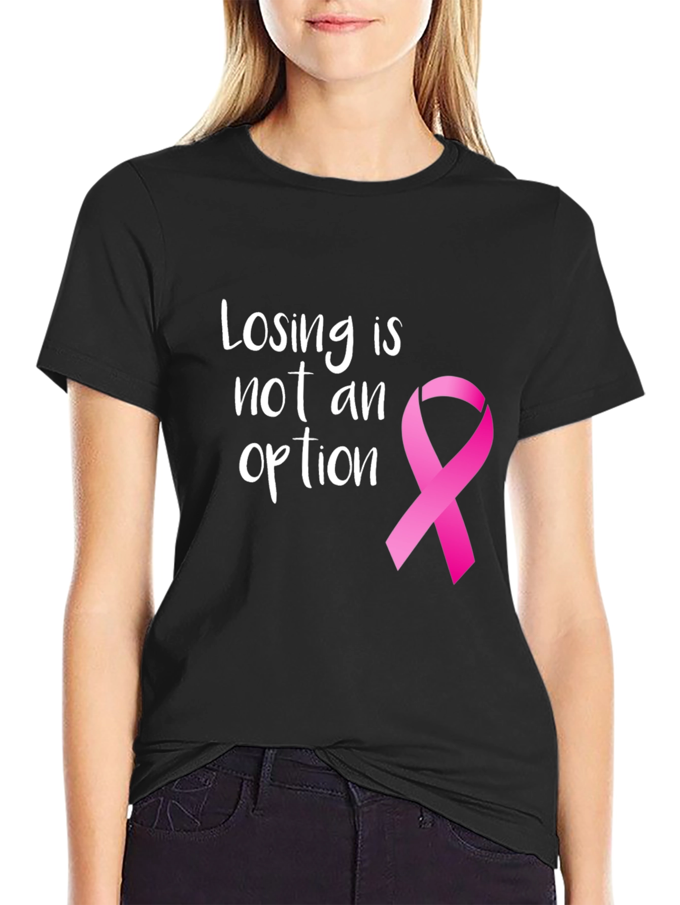 Losing is Not an Option Ribbon Tee