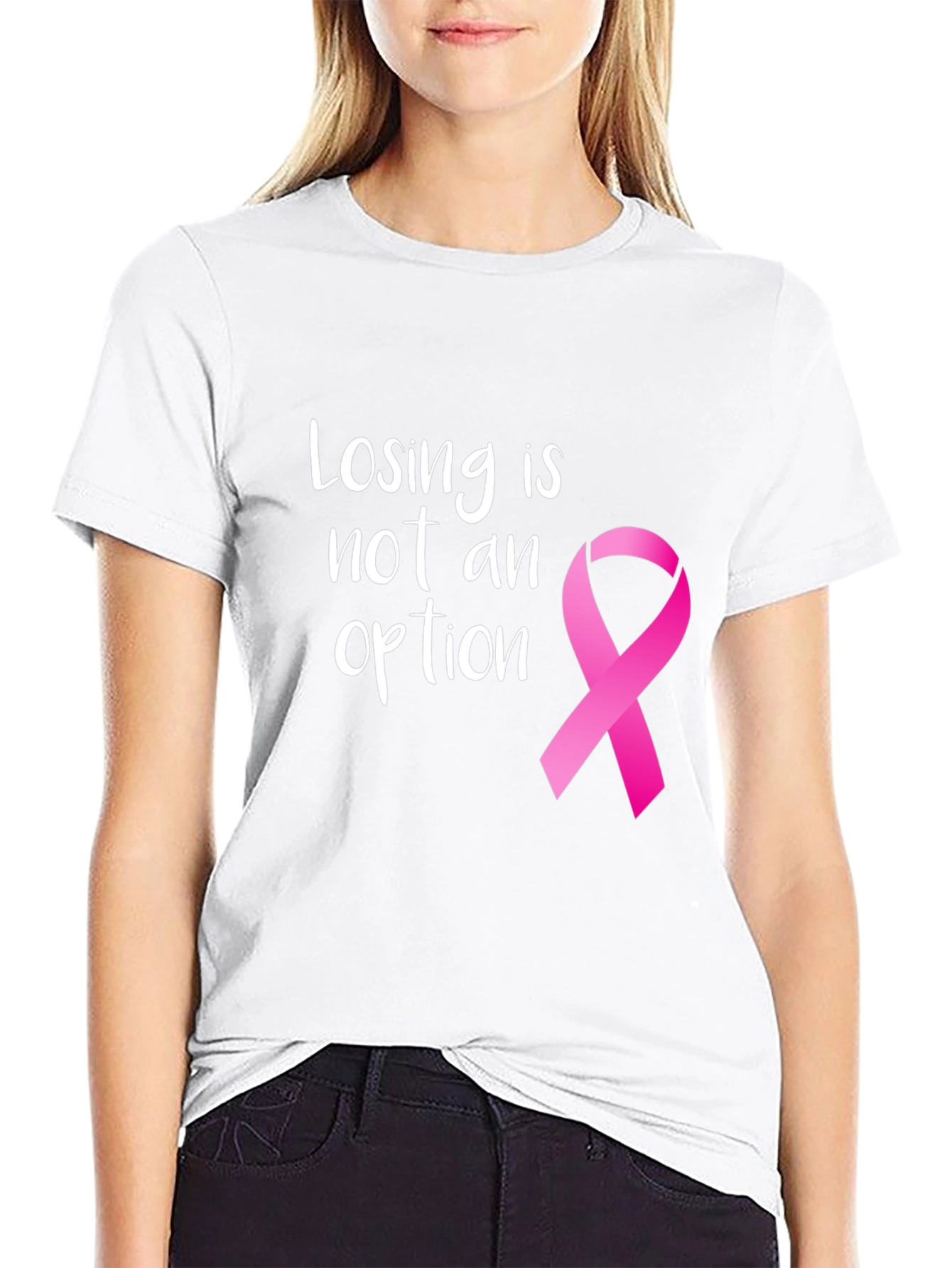 Losing is Not an Option Ribbon Tee