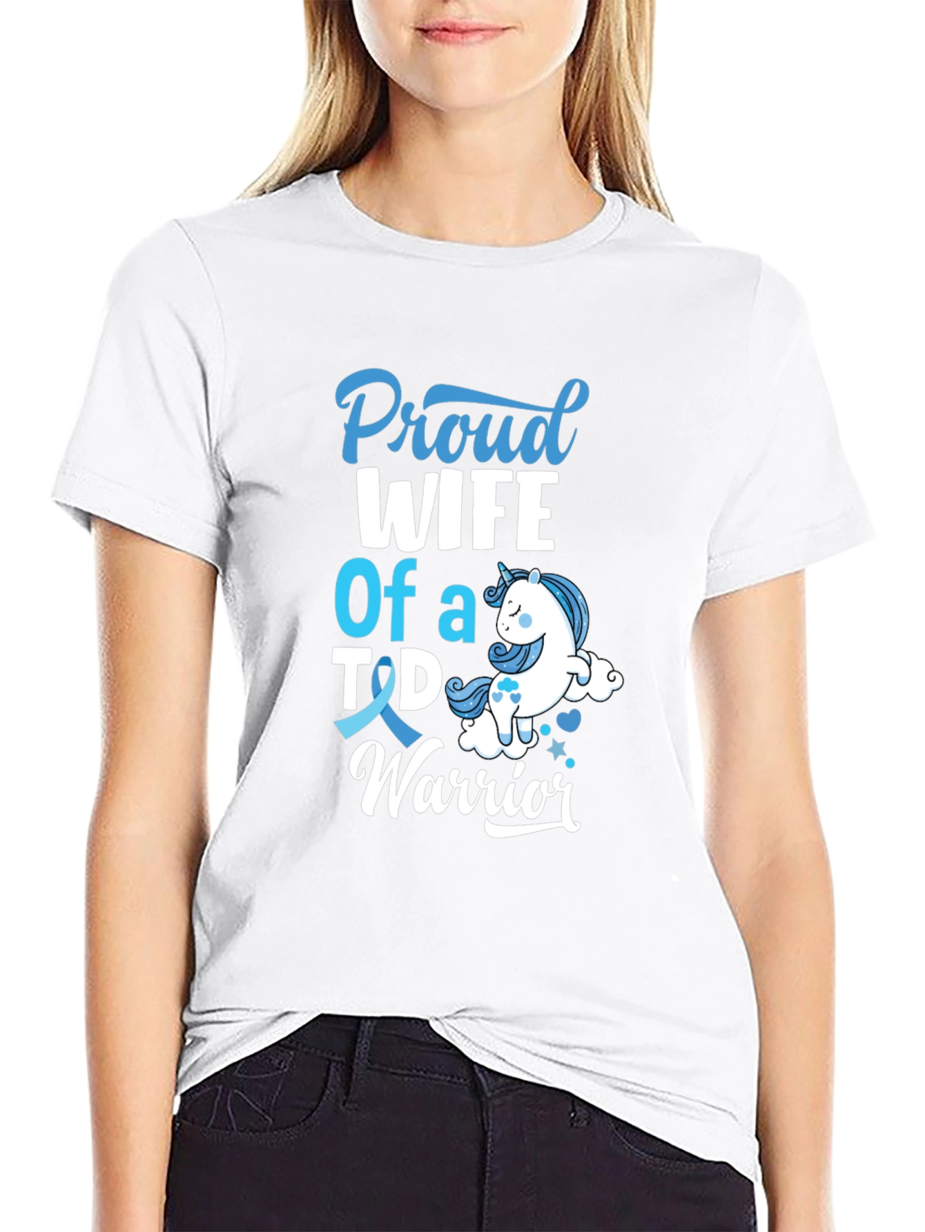 Proud Wife T1D Warrior Graphic Tee