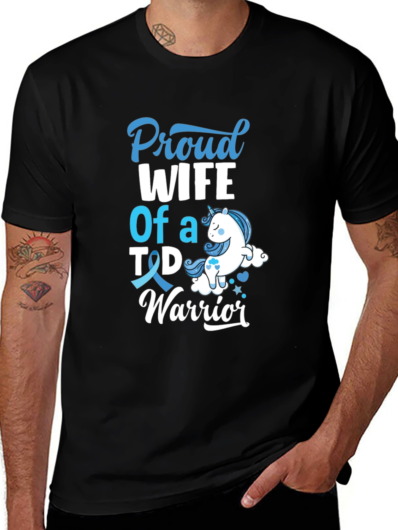 Proud Wife T1D Warrior Graphic Tee