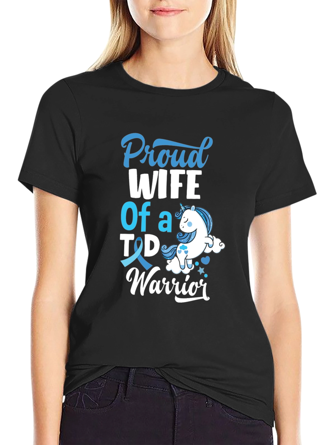 Proud Wife T1D Warrior Graphic Tee
