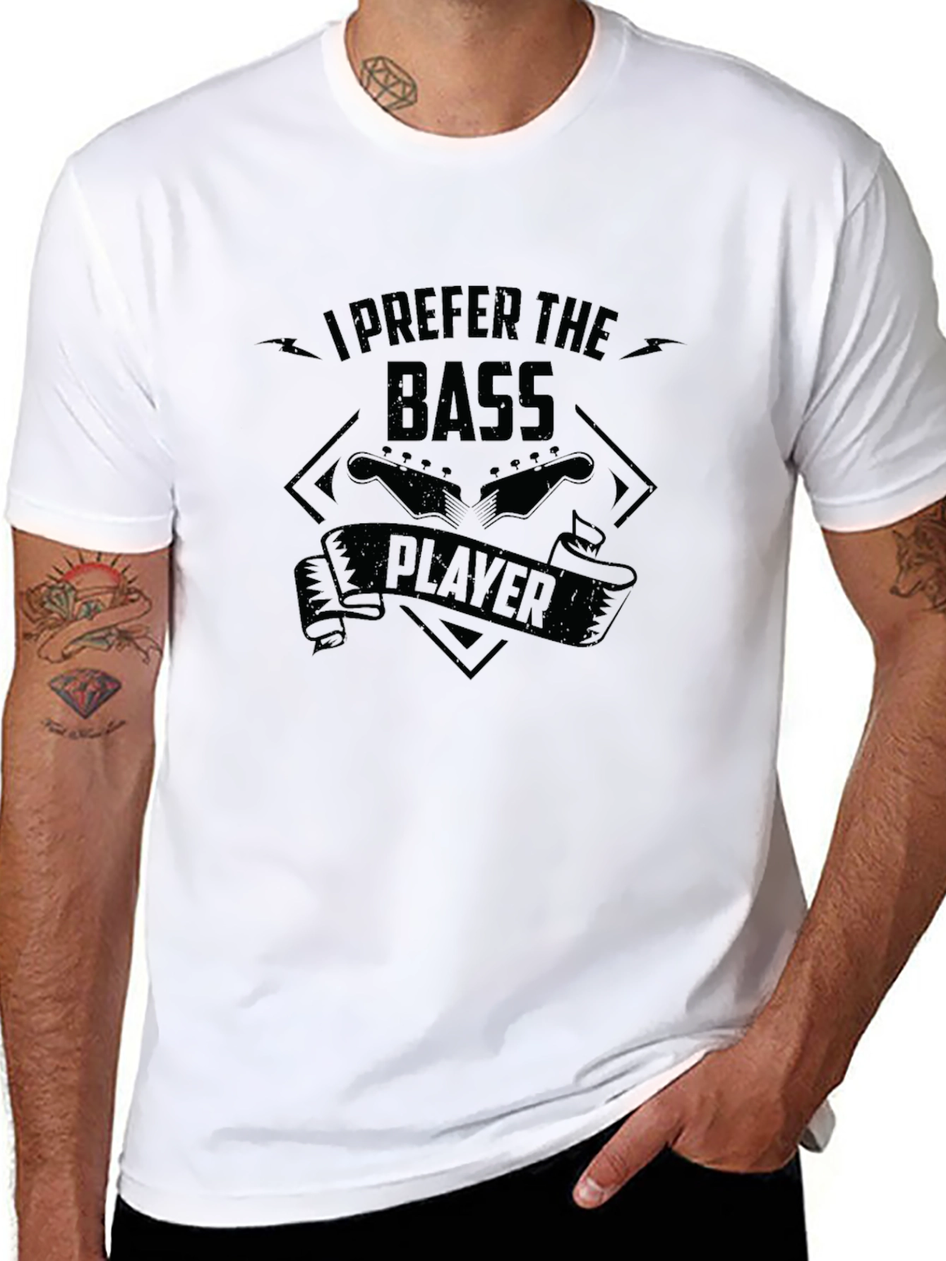 I Prefer The Bass Player Graphic T-Shirt