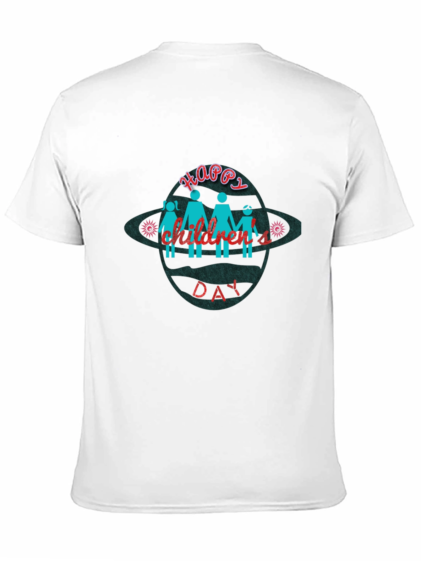 Happy Childrens Day Black T-Shirt