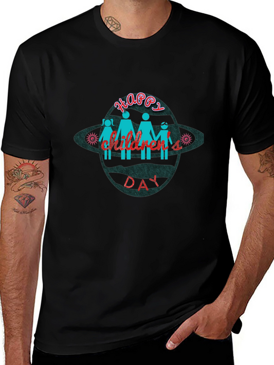 Happy Childrens Day Black T-Shirt