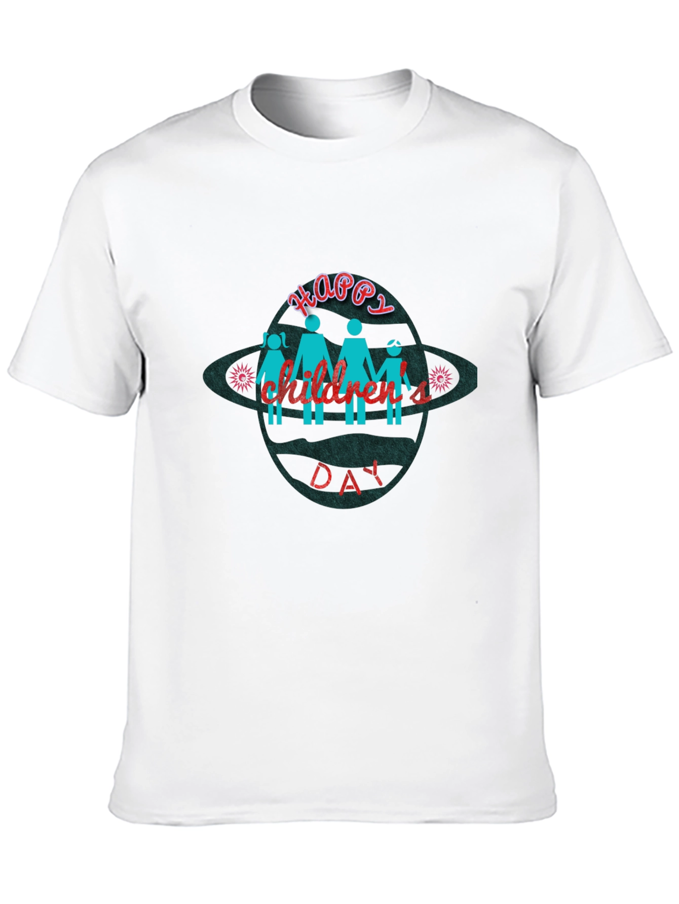 Happy Childrens Day Black T-Shirt