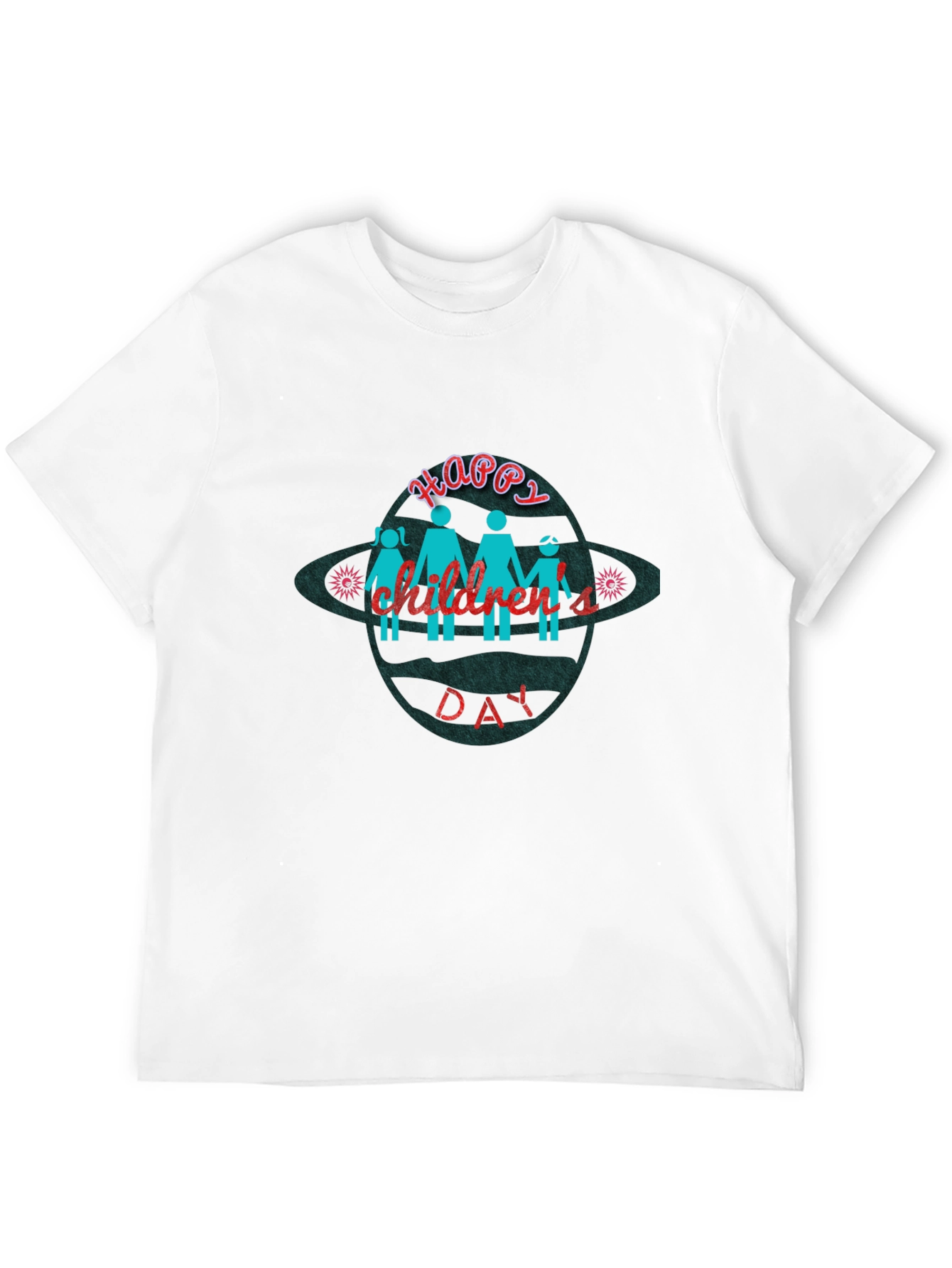 Happy Childrens Day Black T-Shirt