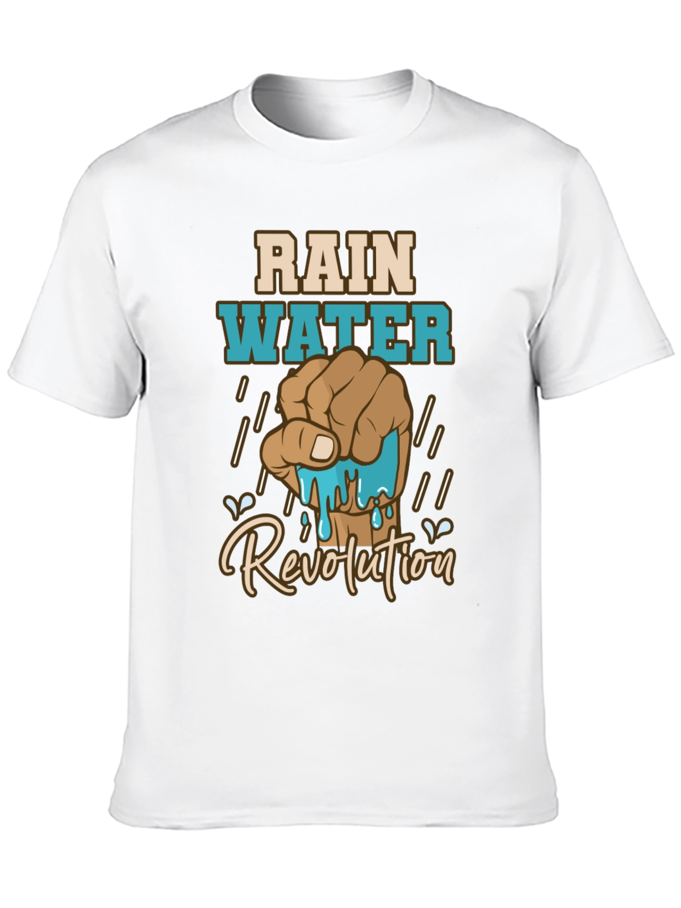 Rainwater Revolution Graphic T-Shirt - Black Cotton Tee