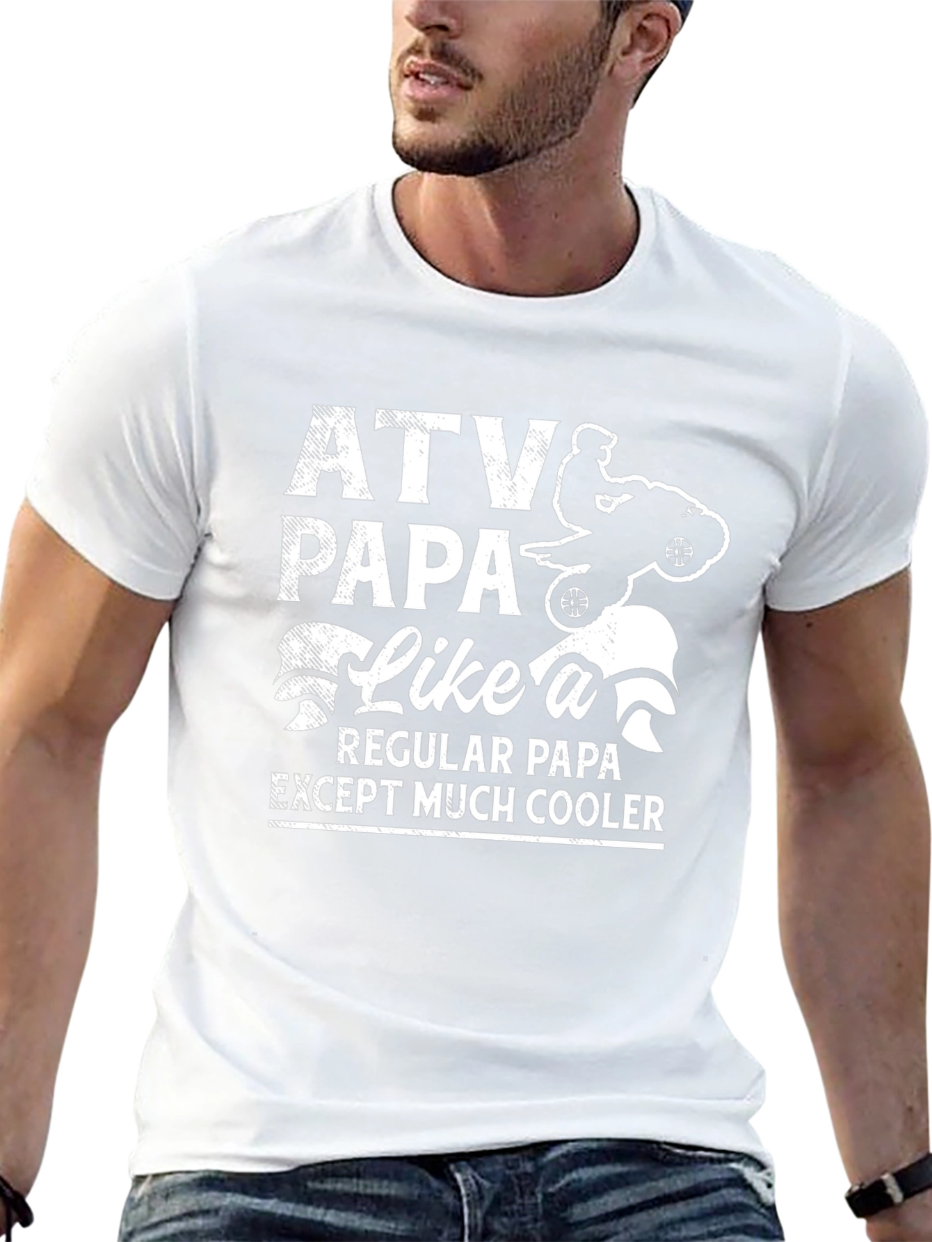 ATV Papa T-Shirt - Cool Fathers Day Gift