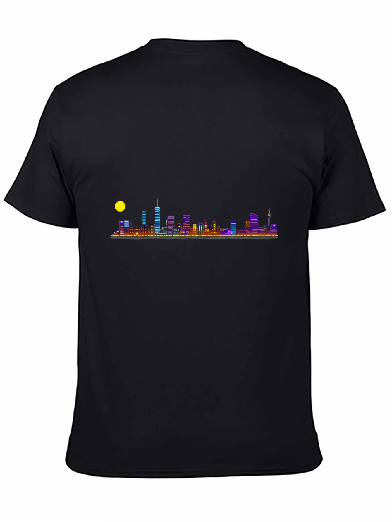 Cityscape Graphic Tee - Black Casual Wear