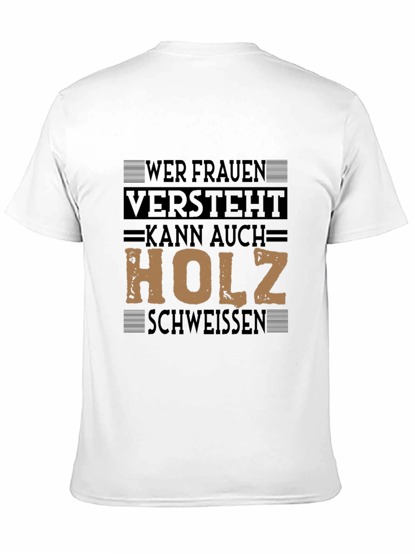 Mens T-Shirt with Graphic Print - Funny German Slogan