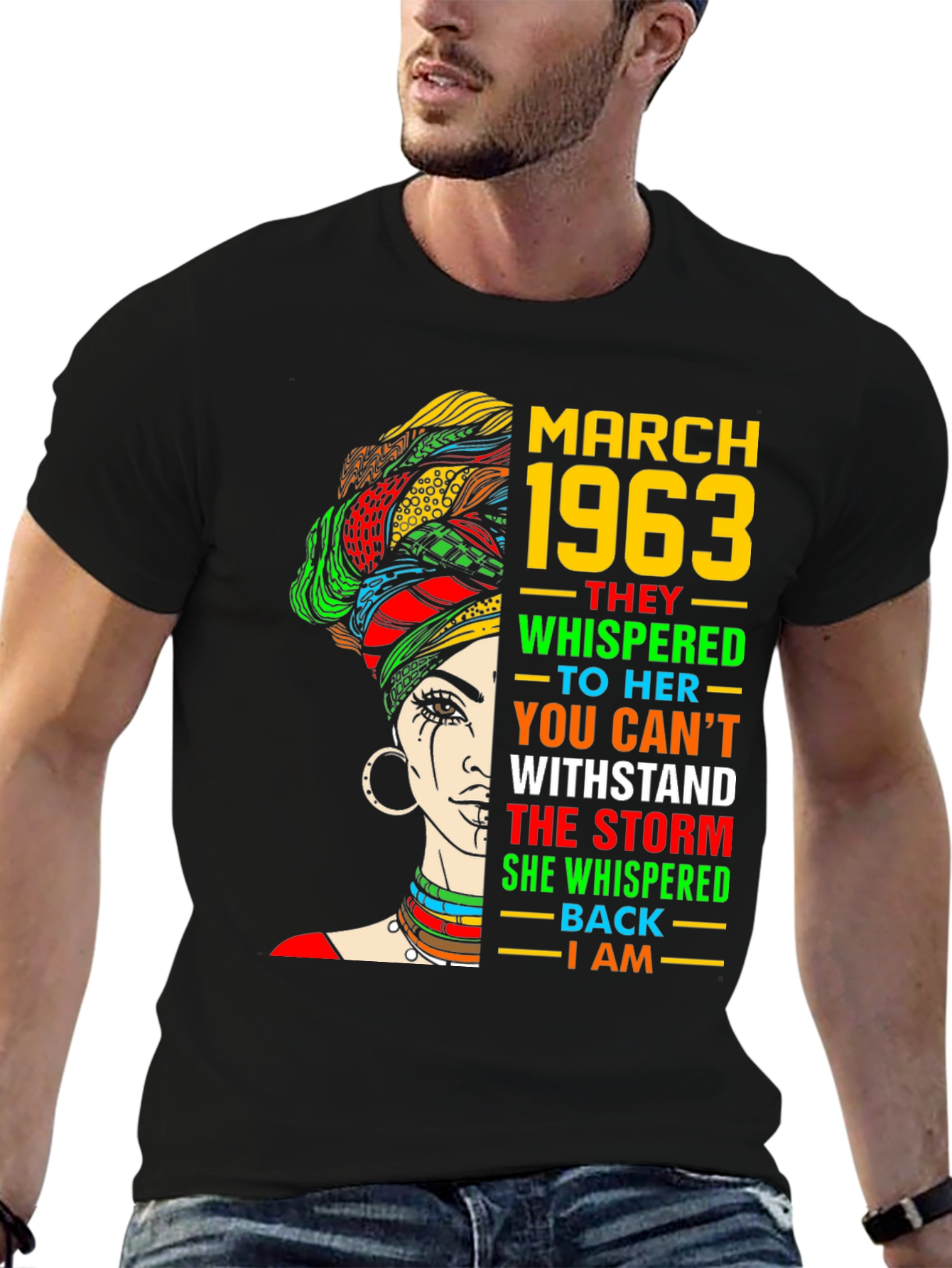 March 1963 Womens T-Shirt - Empowered Statement