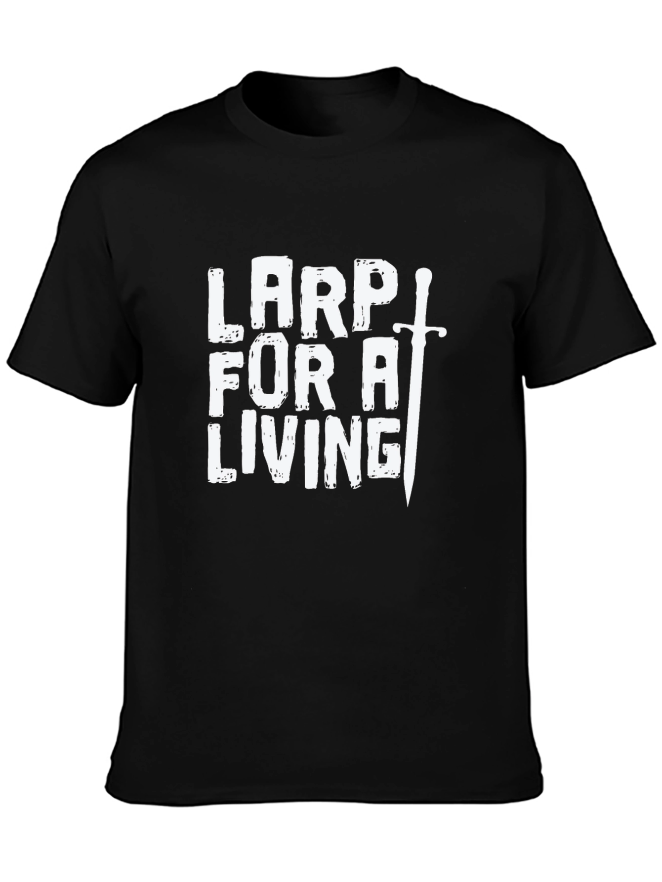 LARP for a Living Black Graphic Tee