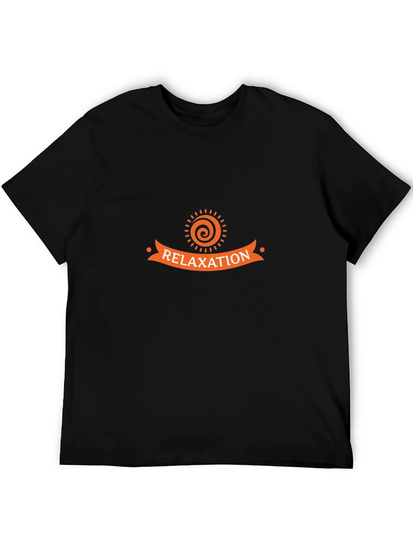 Relaxation Graphic Tee - Black Cotton T-Shirt
