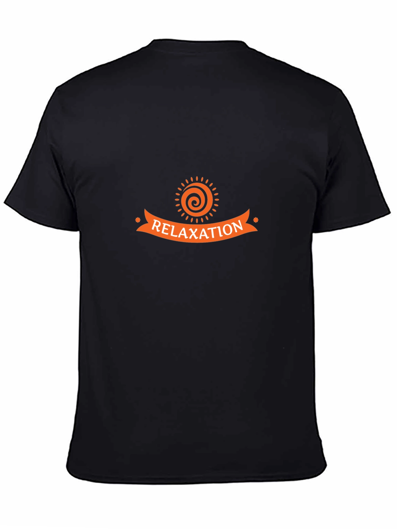 Relaxation Graphic Tee - Black Cotton T-Shirt