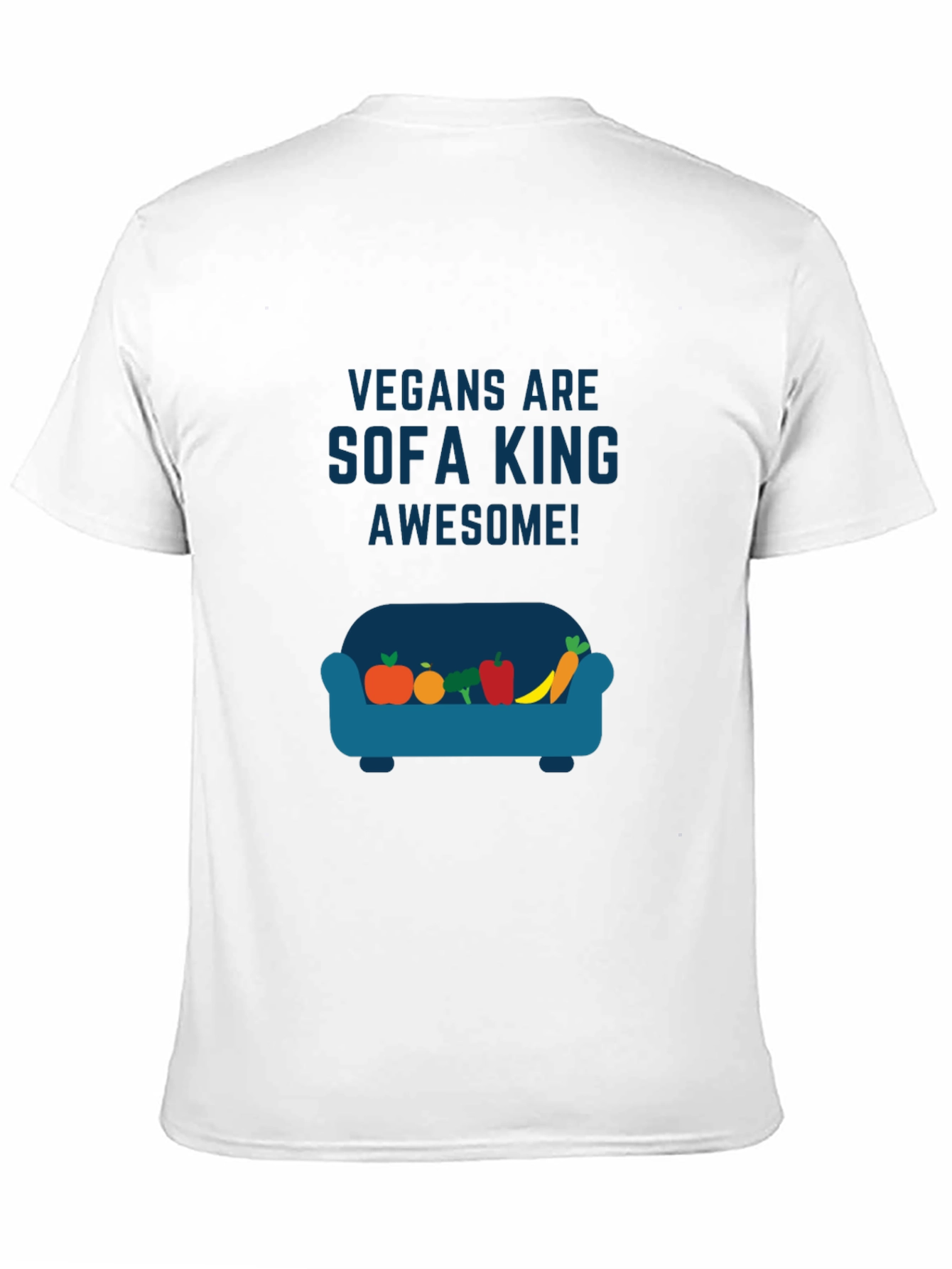 Vegan Sofa King Awesome Graphic T-Shirt