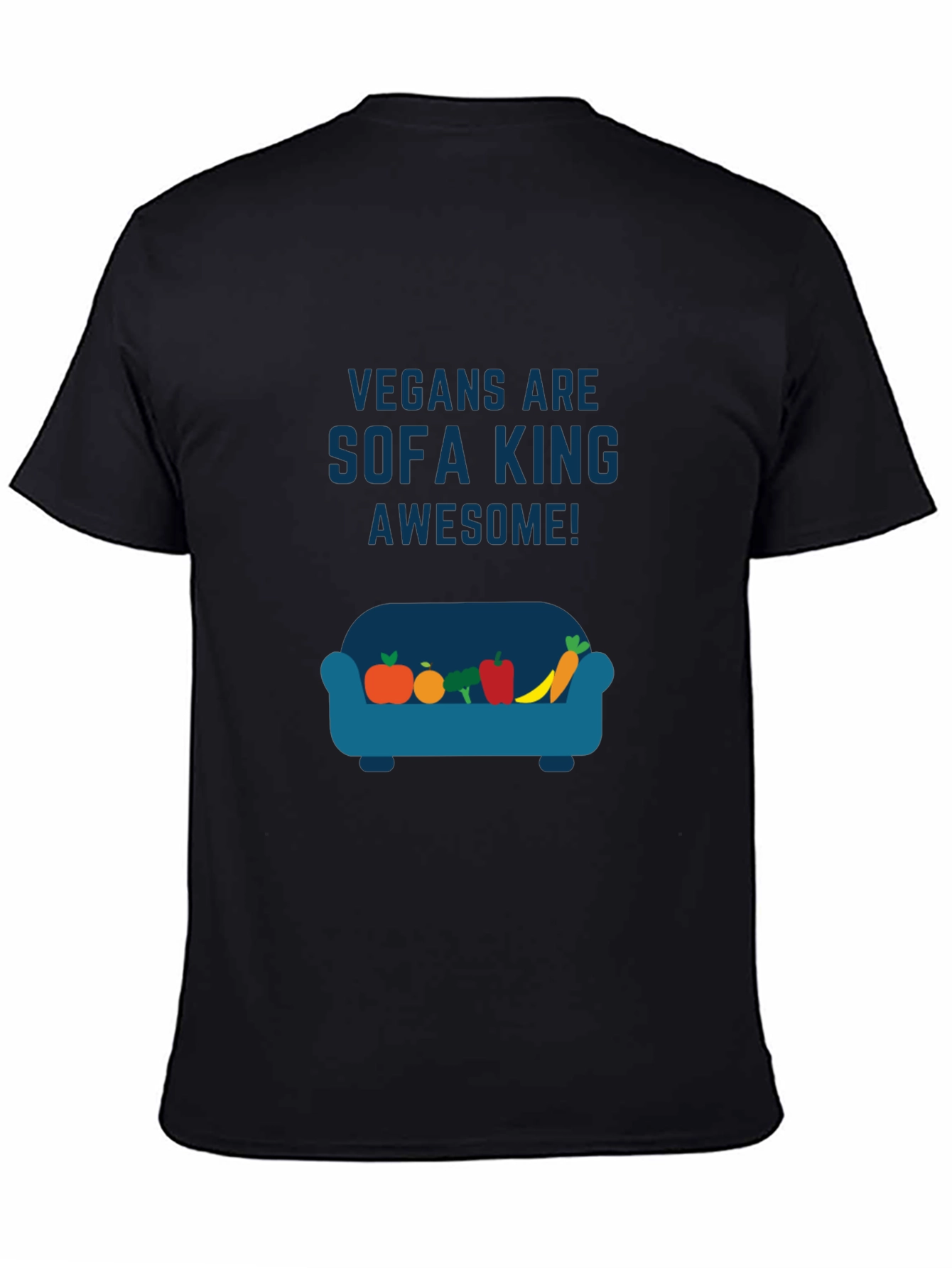 Vegan Sofa King Awesome Graphic T-Shirt