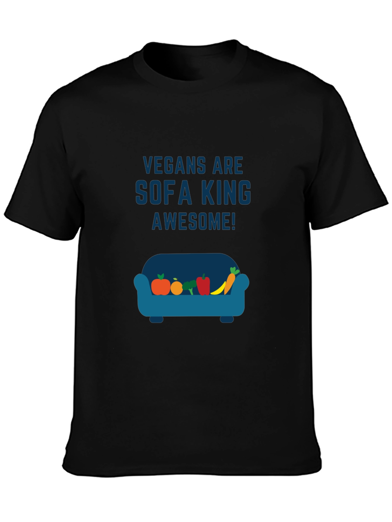 Vegan Sofa King Awesome Graphic T-Shirt