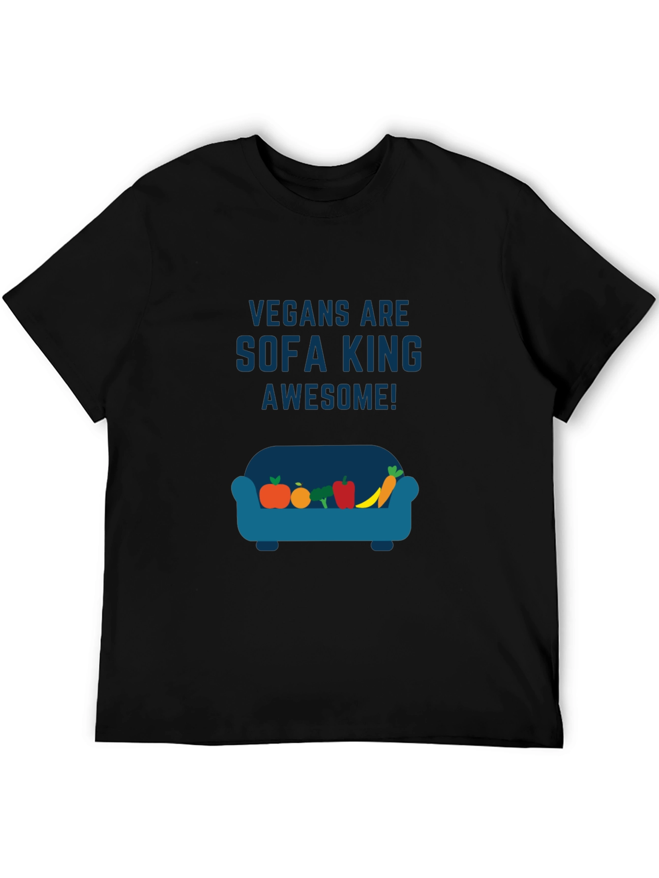 Vegan Sofa King Awesome Graphic T-Shirt